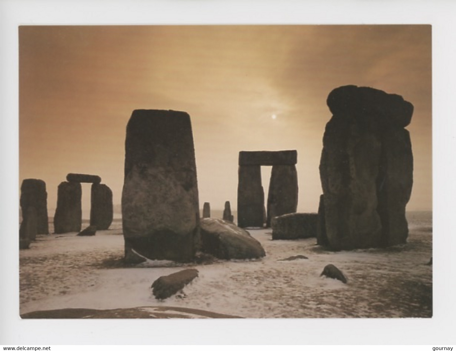 Stonehenge, Wiltshire - English Heritage - En Hiver Sous La Neige (cp Vierge N°08441) - Stonehenge