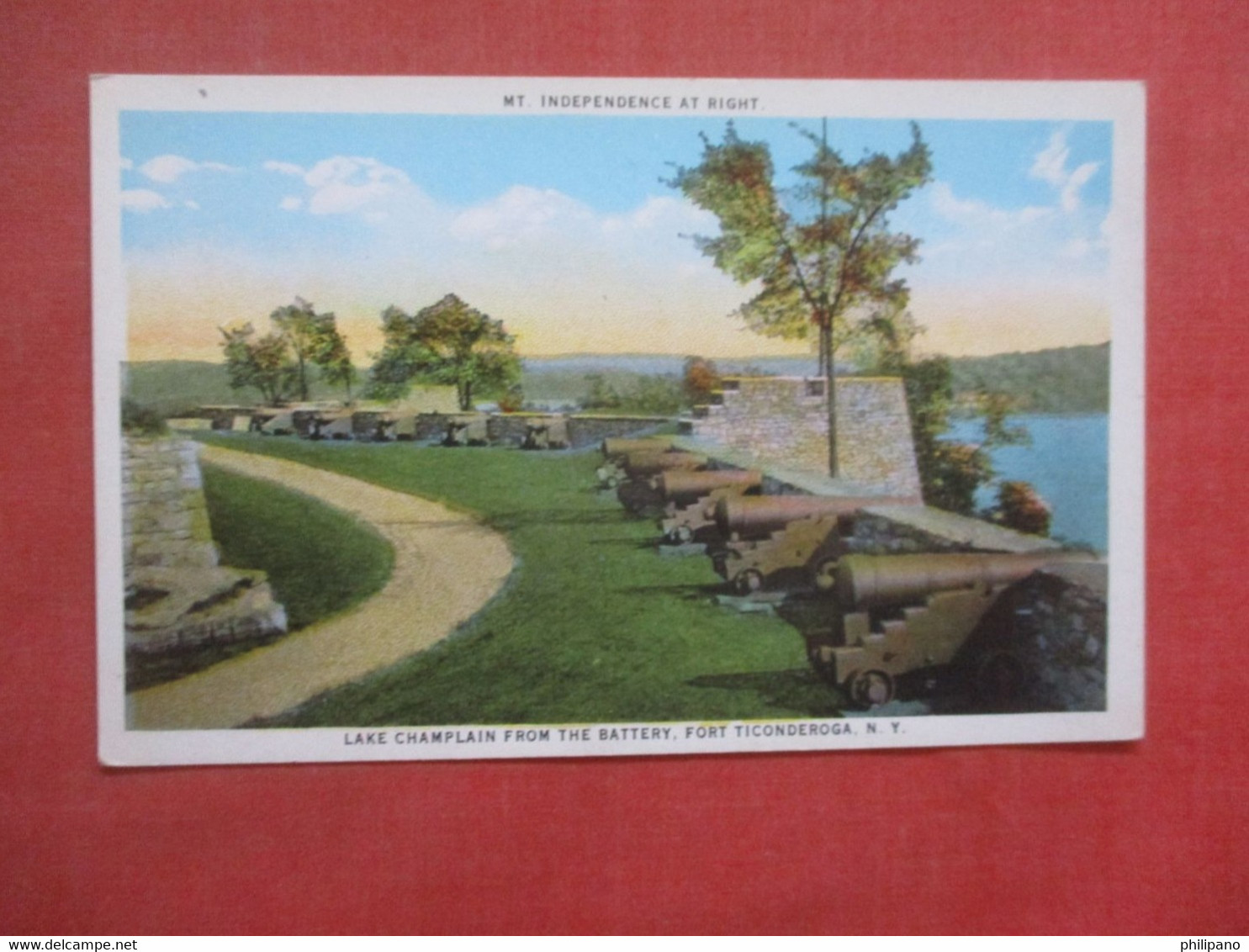 Lake Champlain From The Battery   Fort Ticonderoga  - New York  Ref 4417 - Albany
