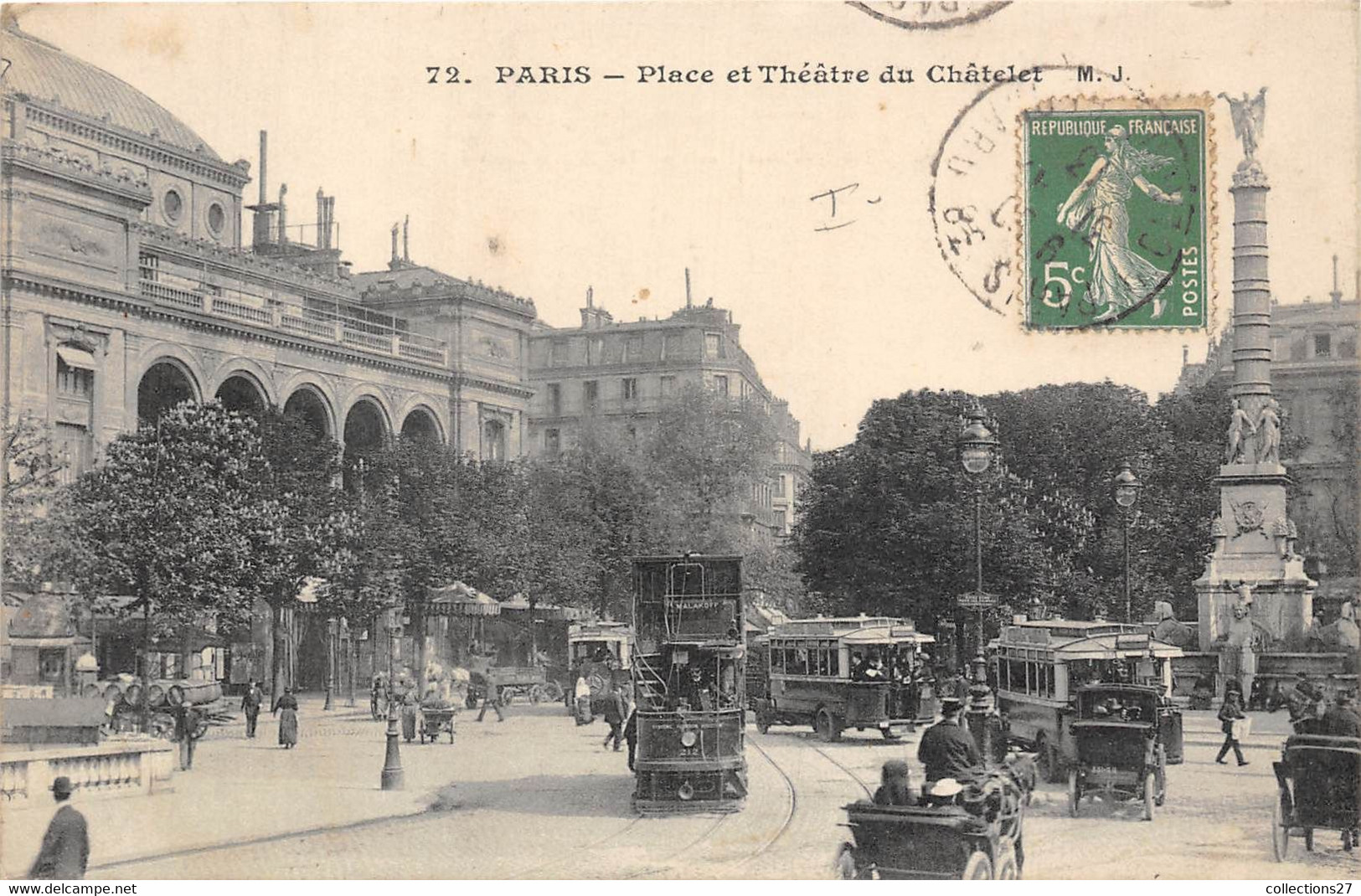 PARIS-75001-PLACE ET THEATRE DU CHÂTELET - Arrondissement: 01