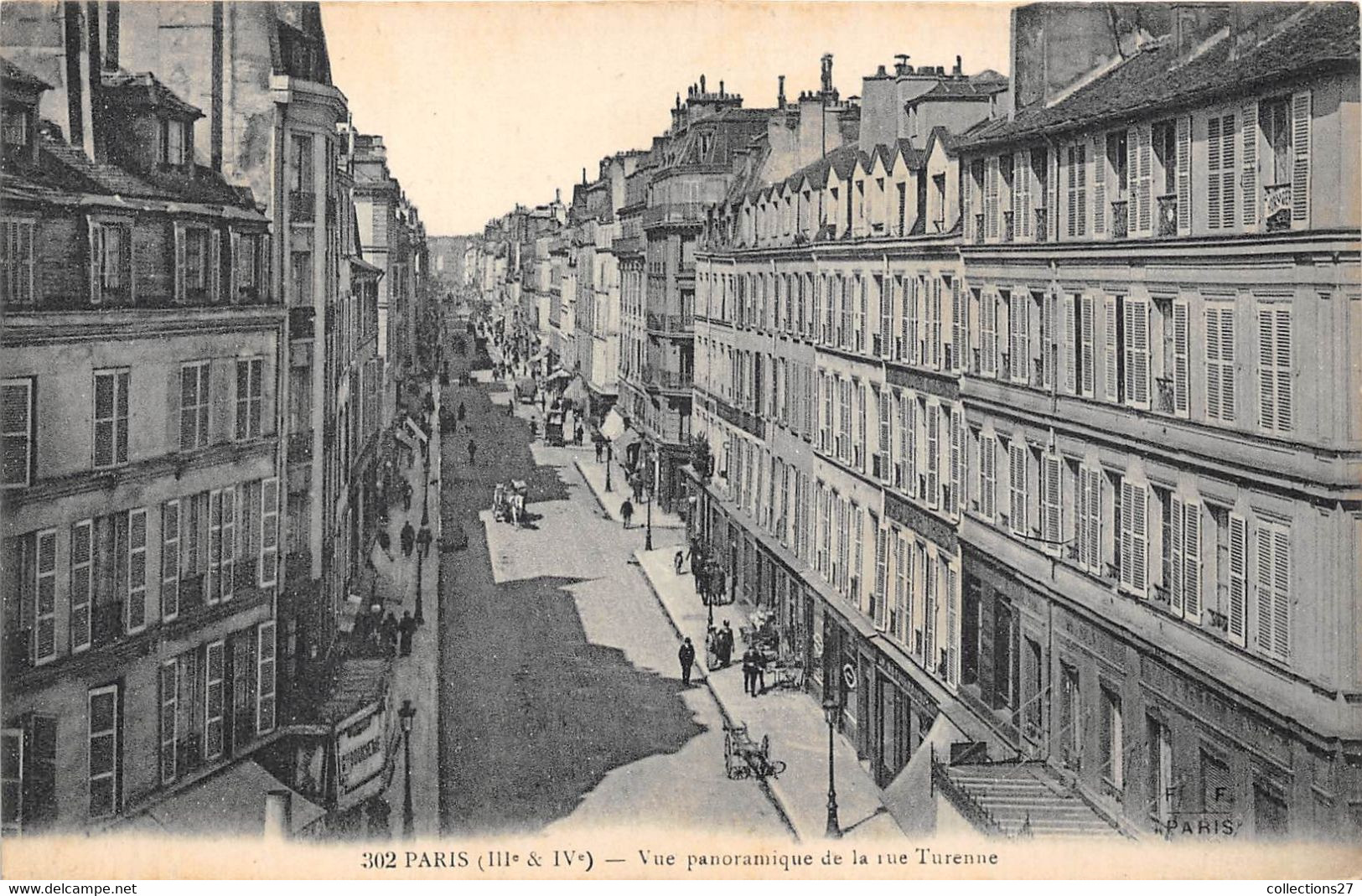 PARIS-75003-VUE PANORAMIQUE DE LA RUE TURENNE - Arrondissement: 03