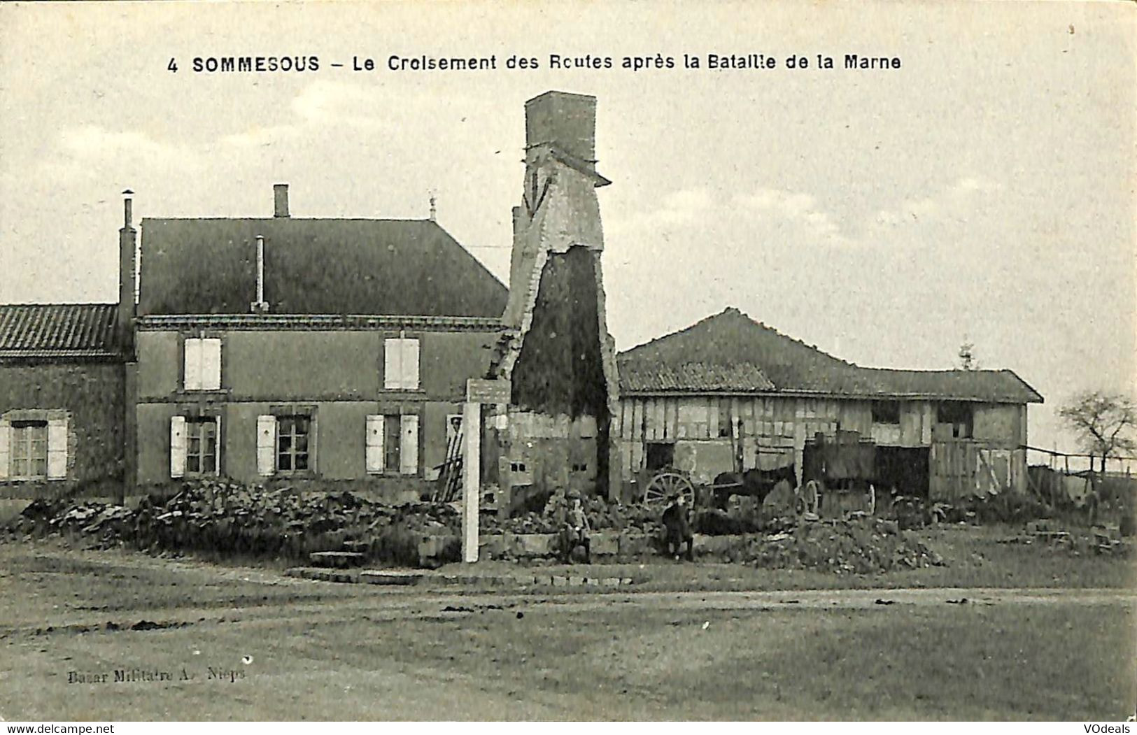 032 416 - CPA - France (51) Marne - Sommesous - Le Croisement Des Routes Après La Bataille De La Marne - Sainte-Menehould