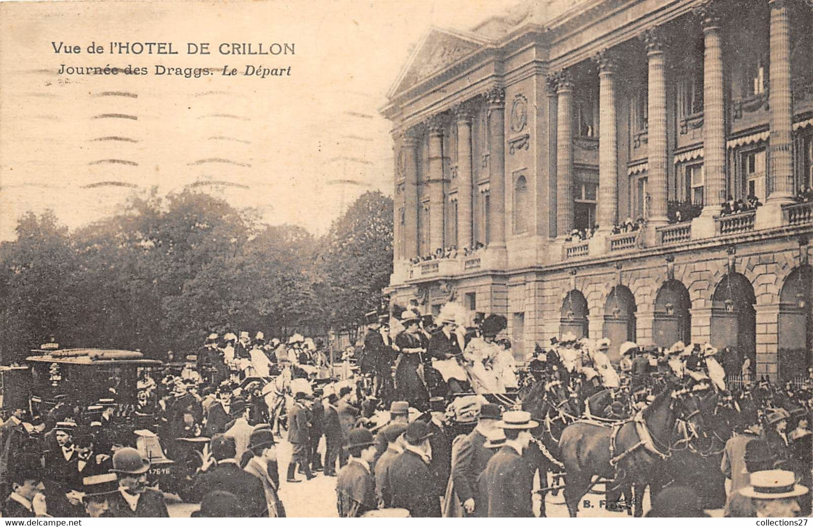 PARIS-75004-VUE DE L'HÔTEL DE CRILLON- JOURNEE DES DRAGGS- LE DEPART - Arrondissement: 04