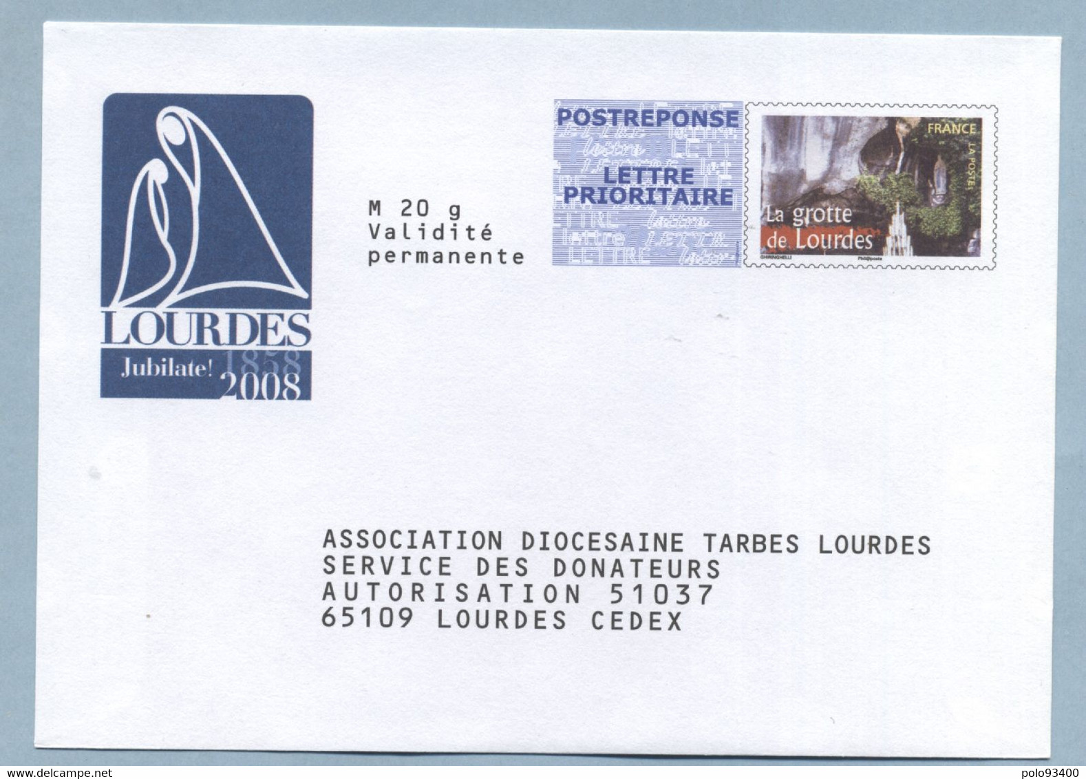 Association Diocésaine Tarbes Lourdes LOT 07P566 - Prêts-à-poster:reply