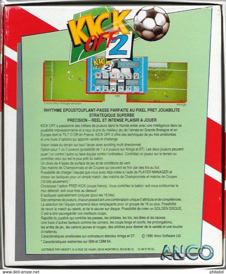 Atari ST KICK OFF 2 - ANCO - 1990 - Atari 2600