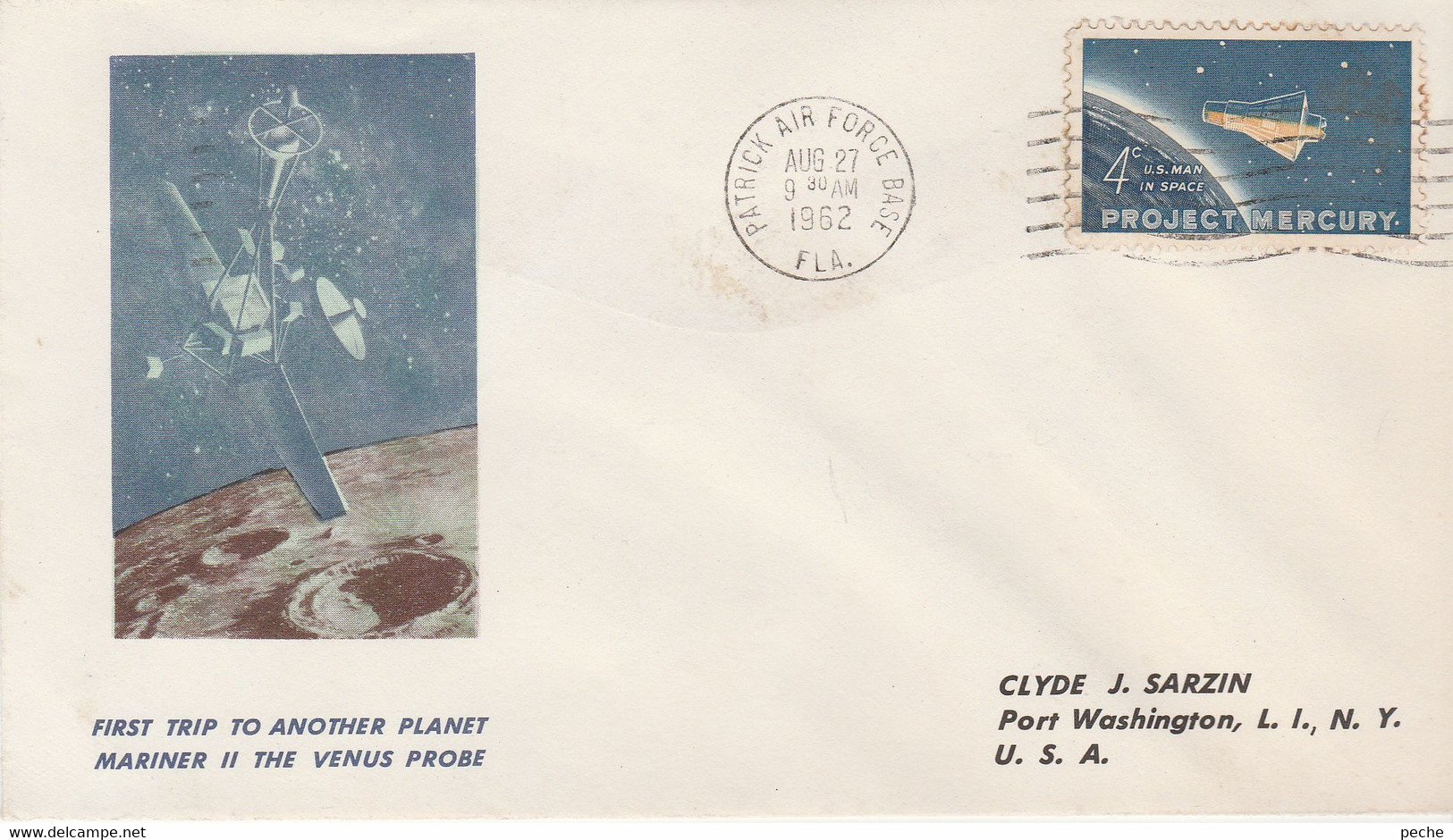 N°627 N -lettre First Trip To Another Planet Mariner II The Venus Probe - Noord-Amerika