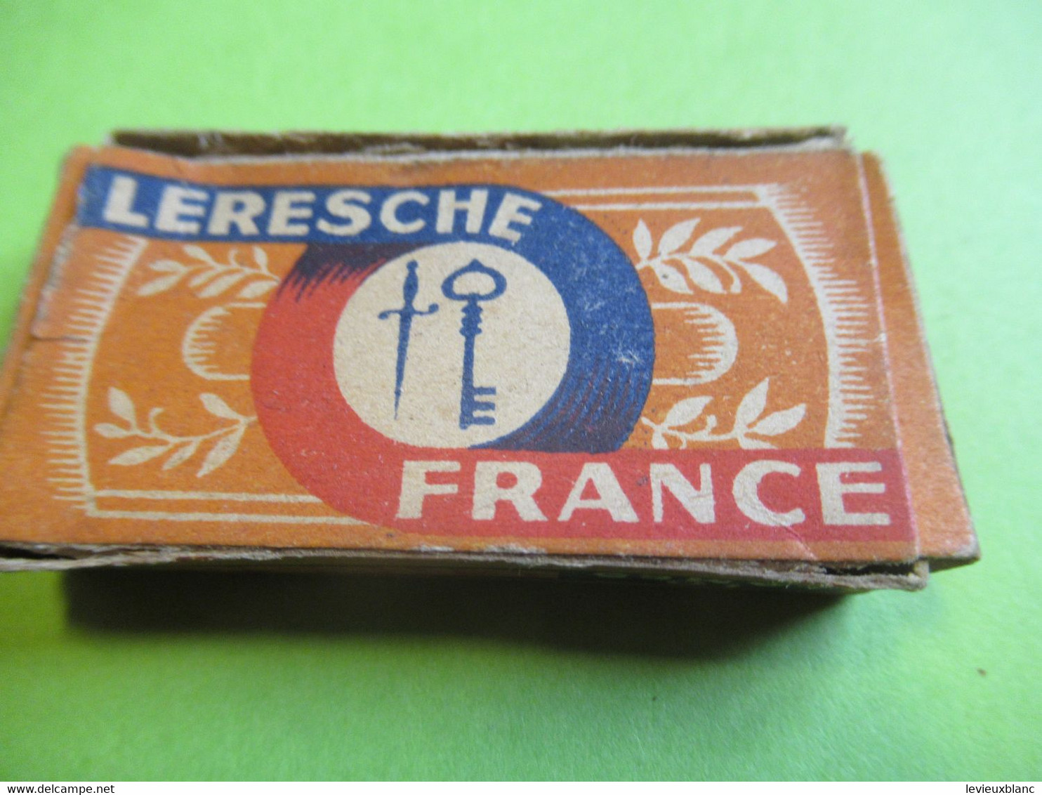 Etui Carton Pour 10 Lames De Rasoir/avec 2 Lames /LERESCHE France/ Made In France//Vers 1930-1950   PARF219 - Razor Blades