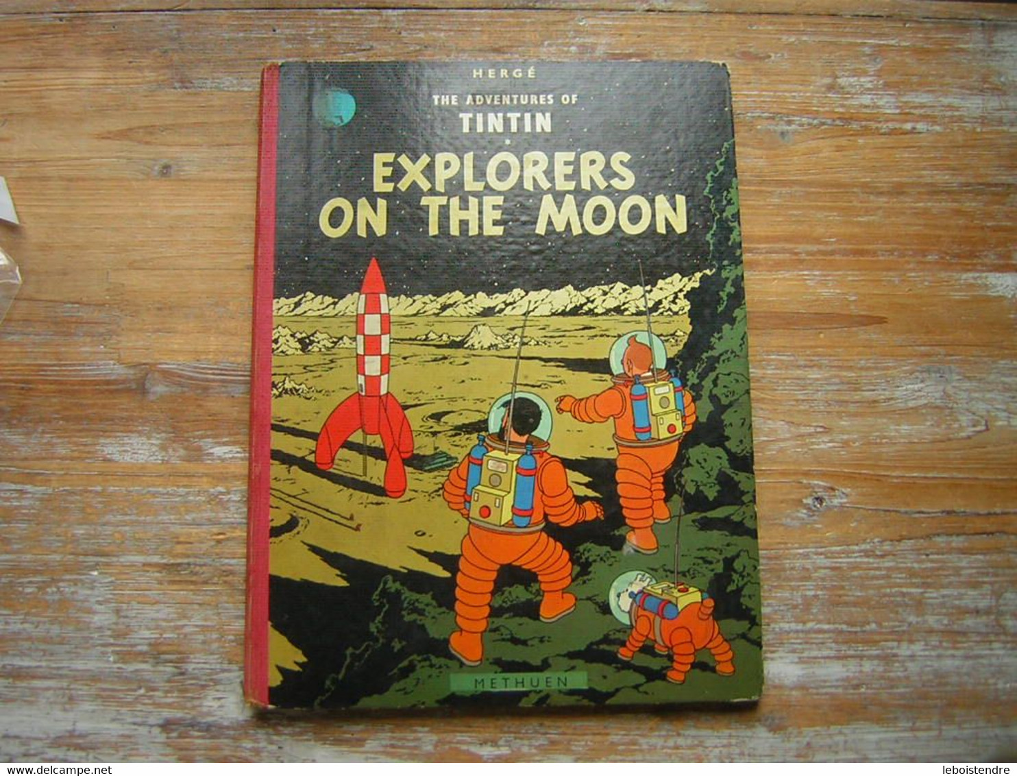 HERGE THE ADVENTURES OF TINTIN  EXPLORERS ON THE MOON  On A Marché Sur La Lune  1er édition Anglaise 1959 METHUEN - Cómic Traducidos