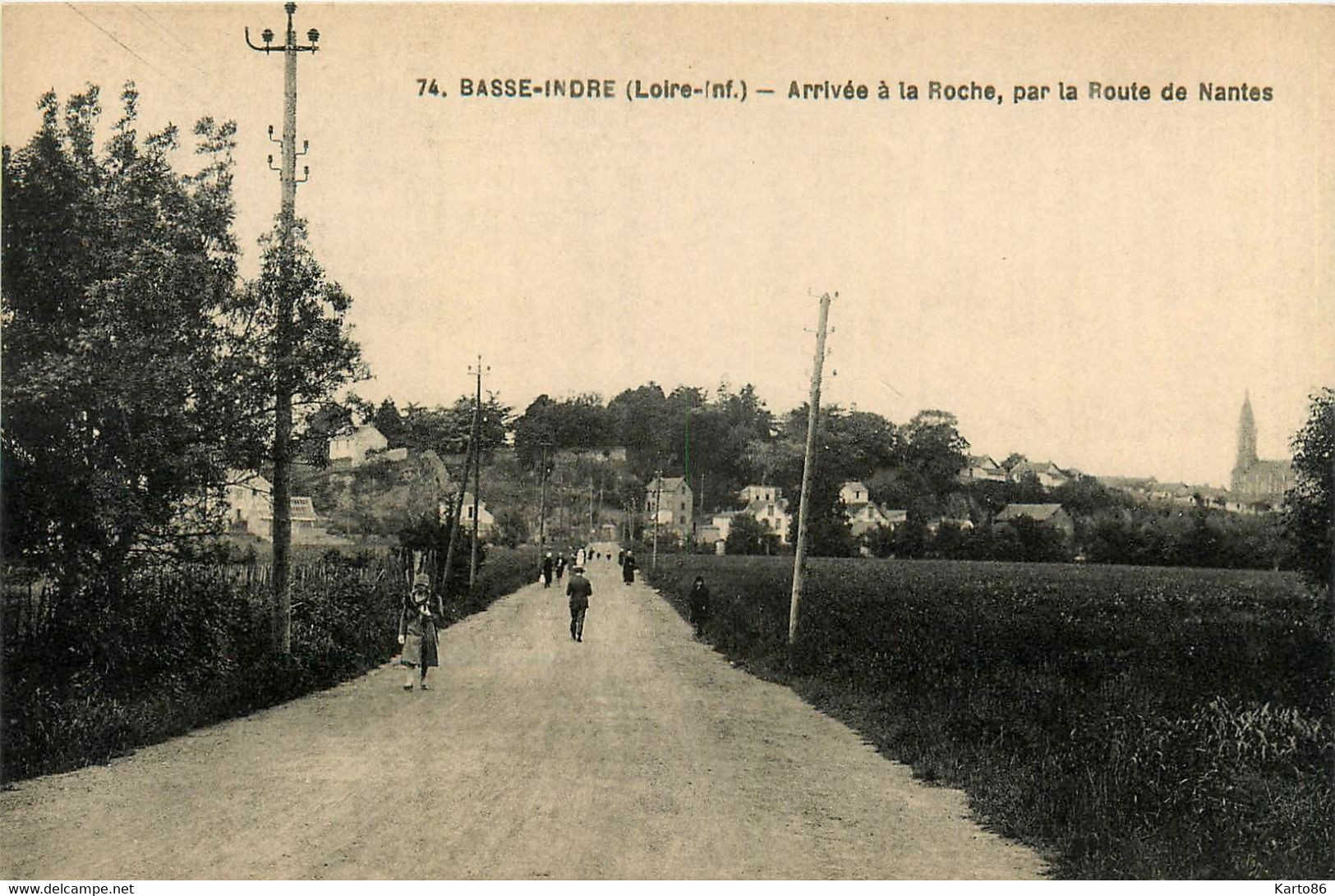 Basse Indre * Arrivée à La Roche , Par La Route De Nantes - Basse-Indre