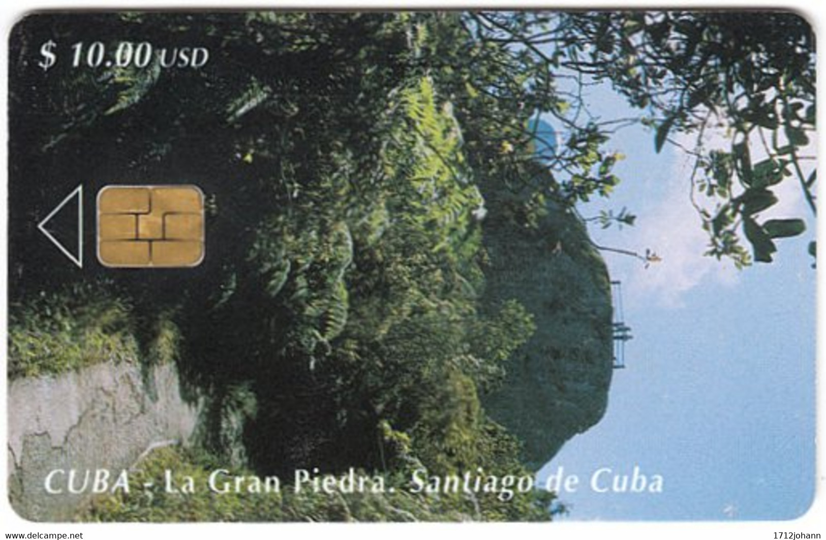 CUBA A-320 Chip Etecsa - Landscape, Forest - Used - Cuba