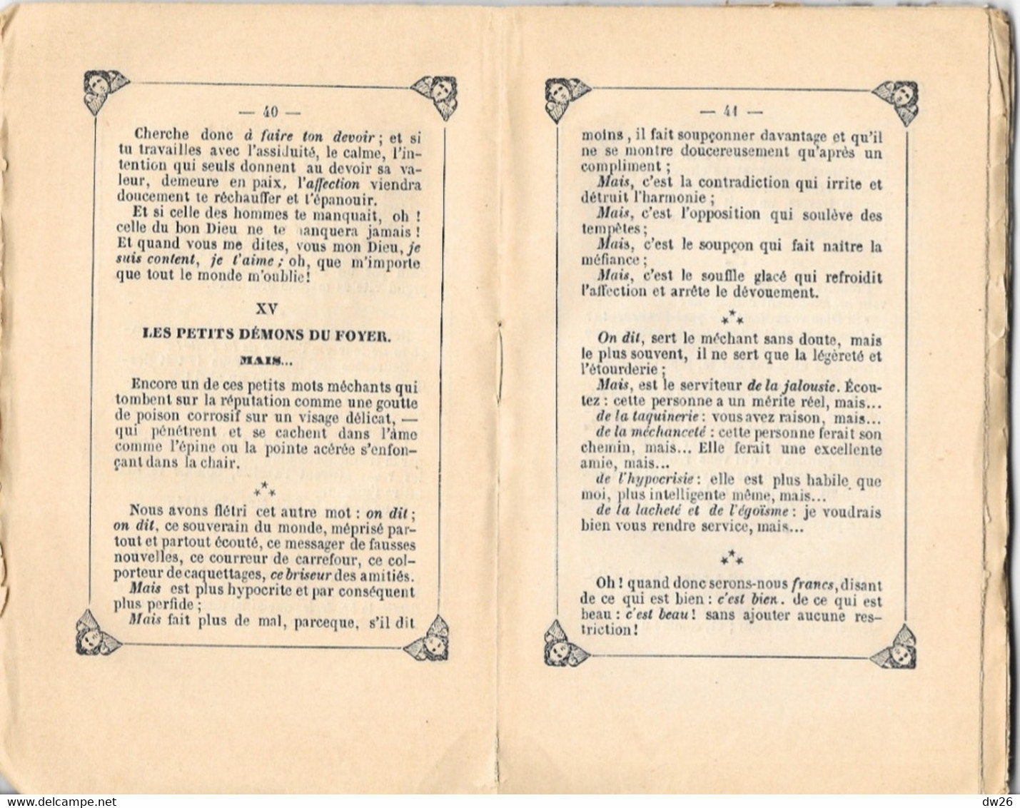 Religion - Paillettes D'Or (Cueillette De Petits Conseils) Troisième Série - 1874, 10e Edition Aubanel Frères Avignon - Religion