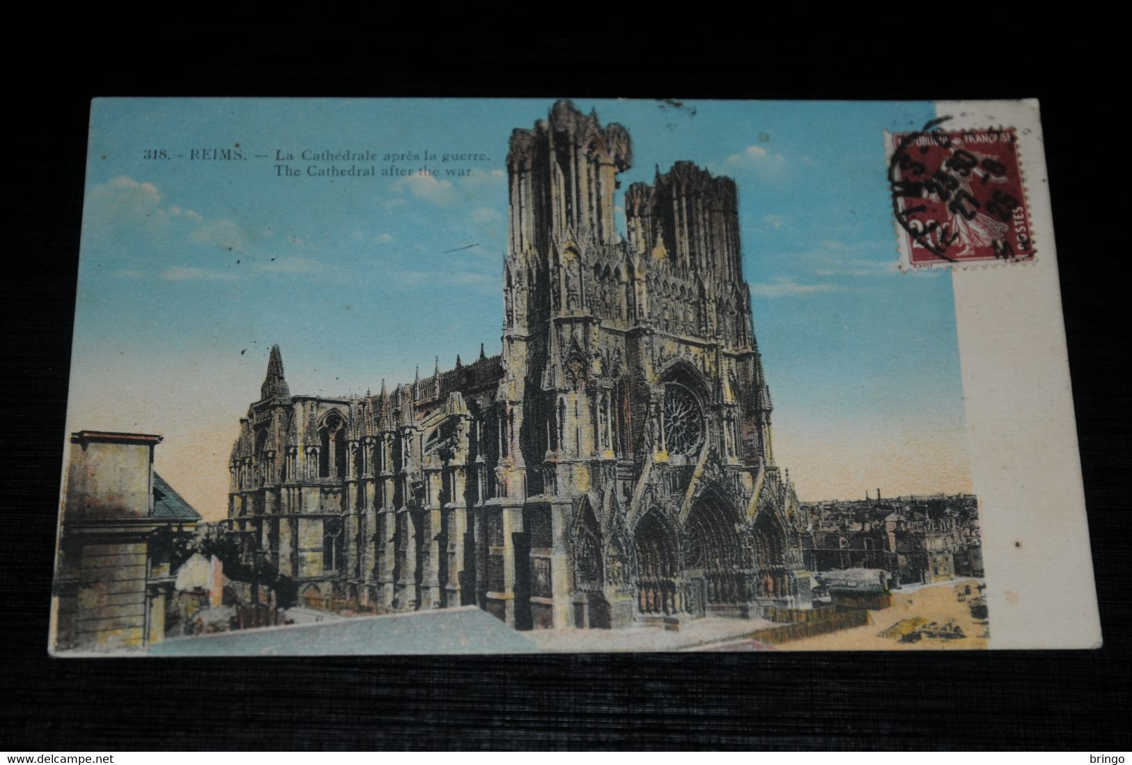 18010-        REIMS, LA CATHEDRALE APRES LA GUERRE - 1925 - Reims