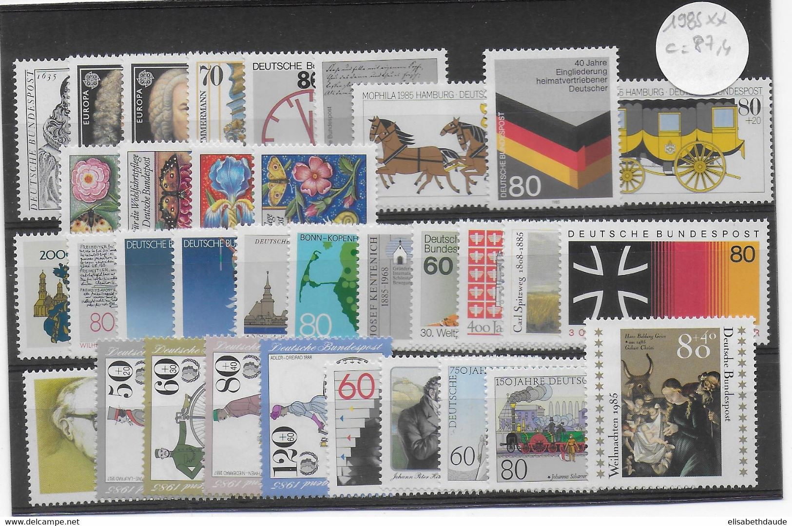 BRD - ANNEE COMPLETE 1985 ** MNH - YVERT N°1066/1099 - COTE  = 87 EUR - Colecciones Anuales