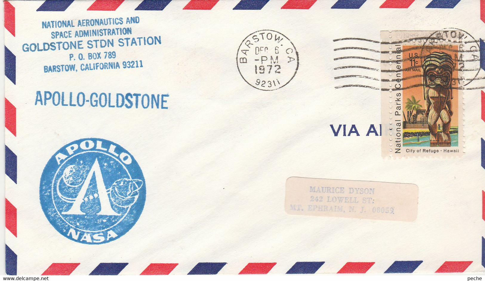 N°652 N -cachet Apollo -Nasa- Apollo-Goldstone- - América Del Norte