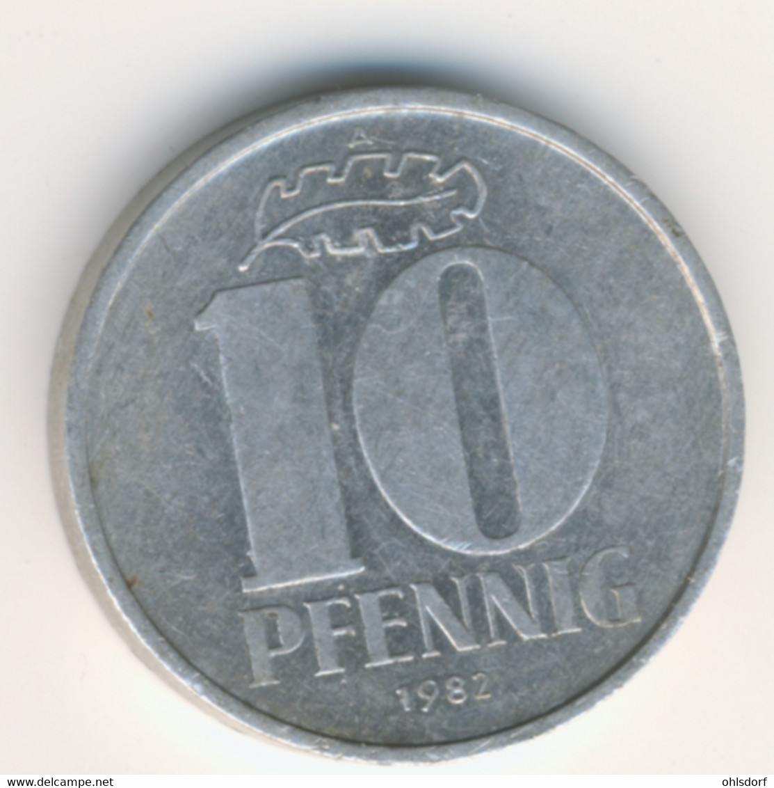 DDR 1982 A: 10 Pfennig, KM 10 - 10 Pfennig