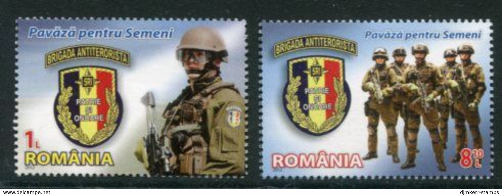 ROMANIA 2012 Fight Against Terrorism  MNH / **.  Michel 6668-69 - Ungebraucht
