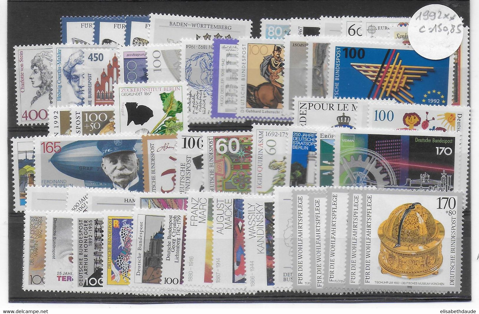 BRD - ANNEE COMPLETE 1992 ** MNH  - COTE = 150 EUR - Annual Collections