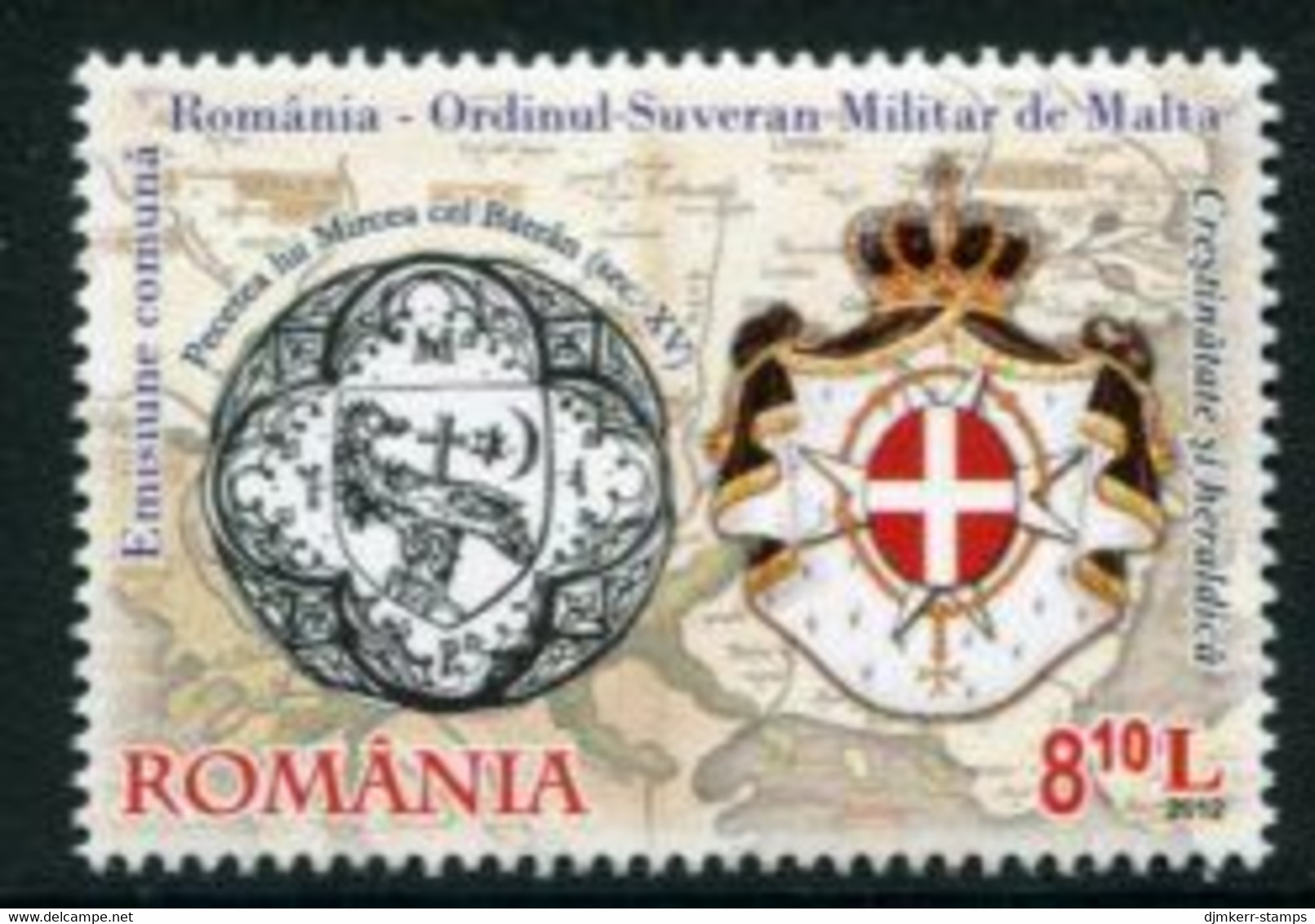 ROMANIA 2012 Relations With Sovereign Maltese Order  MNH / **.  Michel 6667 - Ungebraucht
