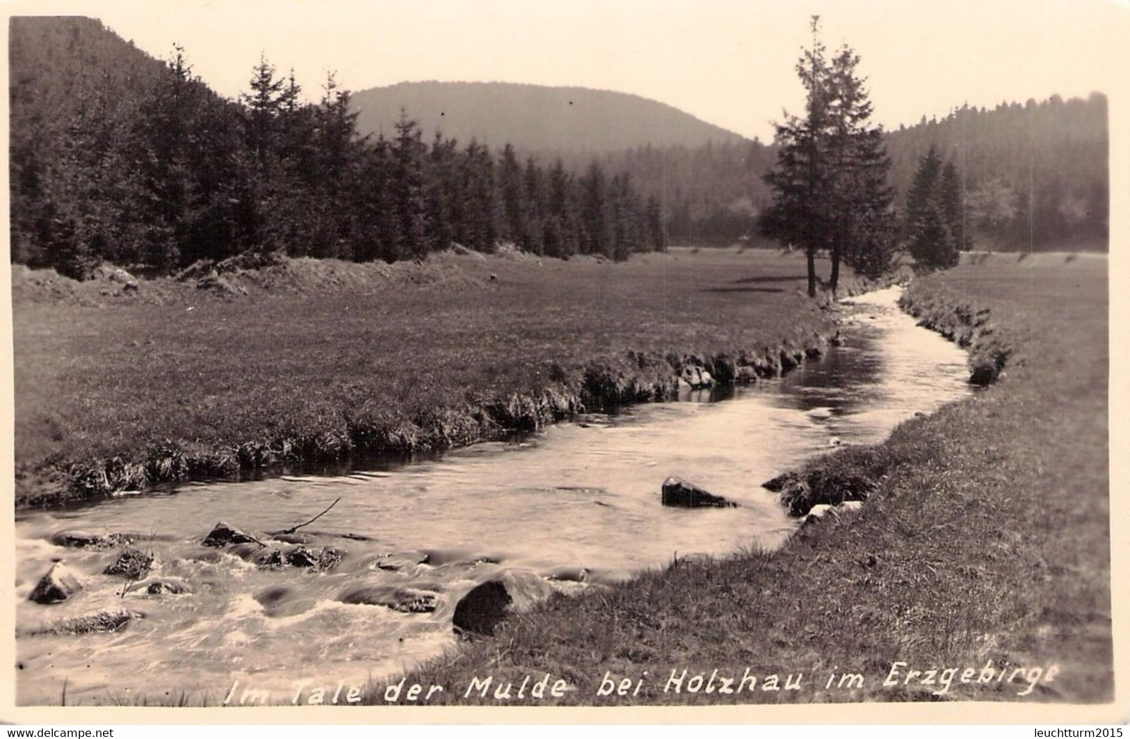 IM TAL DER MULDE BEI HOLZHAUS IM ERZGEBIRGE 1942  / Ak 64 - Holzhau