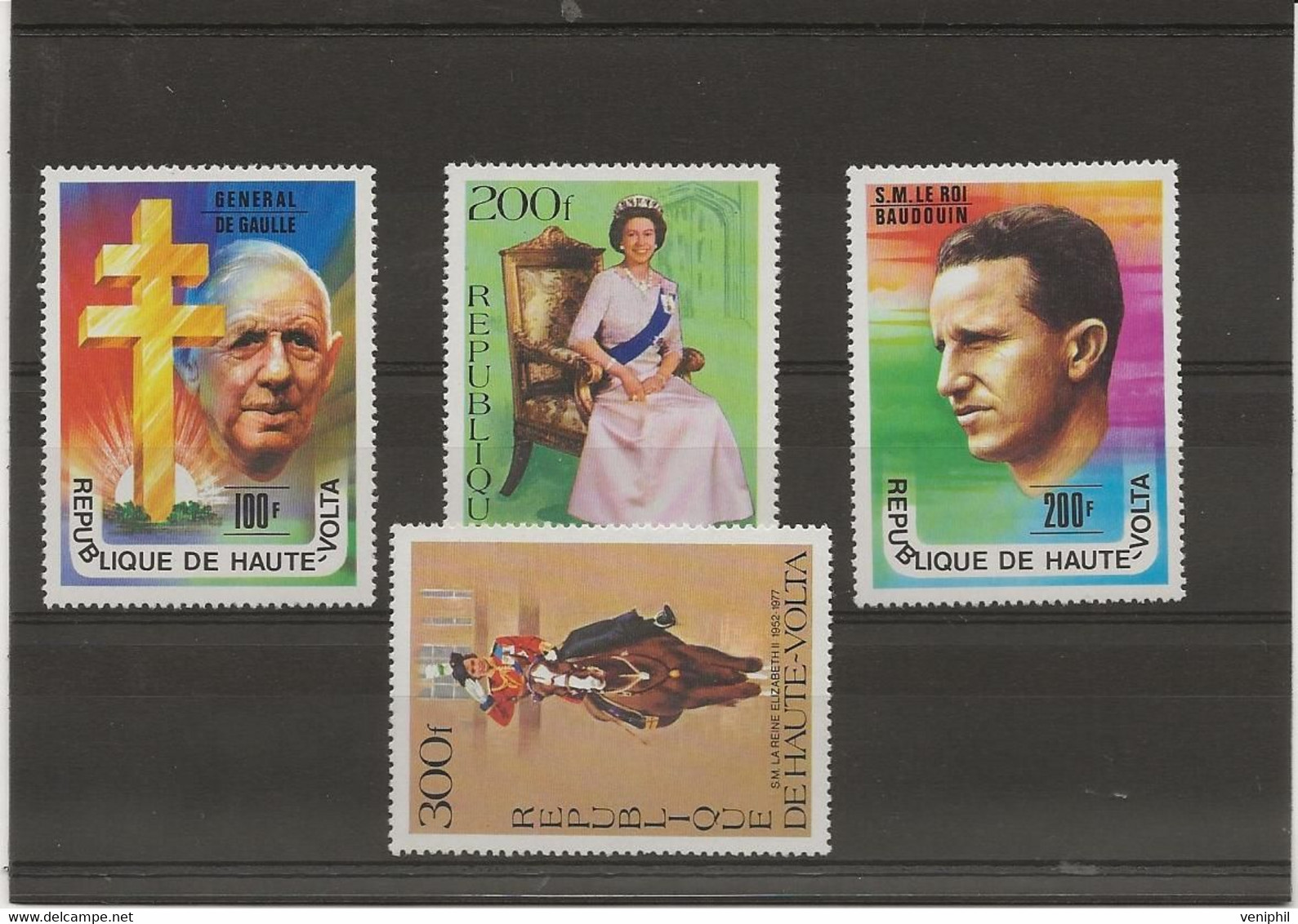 HAUTE - VOLTA  -  -N°413 à 416  NEUF INFIME CHARNIERE -ANNEE 1977- COTE : 13 € - Upper Volta (1958-1984)