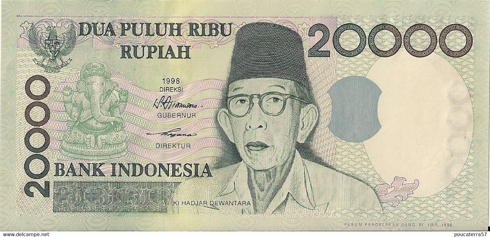 INDONESIA=1998     20.000  RUPIAH    P-138    UNC - Indonesien