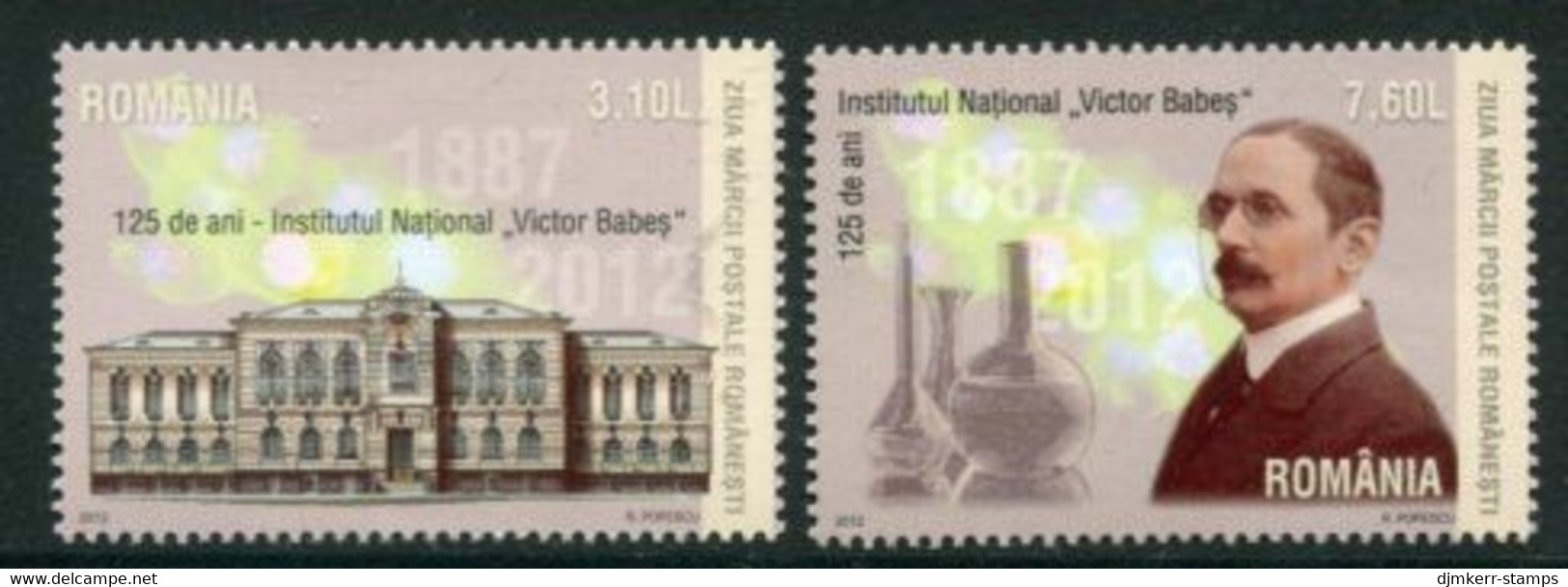 ROMANIA 2012 Babes Institute For Medical Research MNH / **.  Michel 6634-35 - Ungebraucht