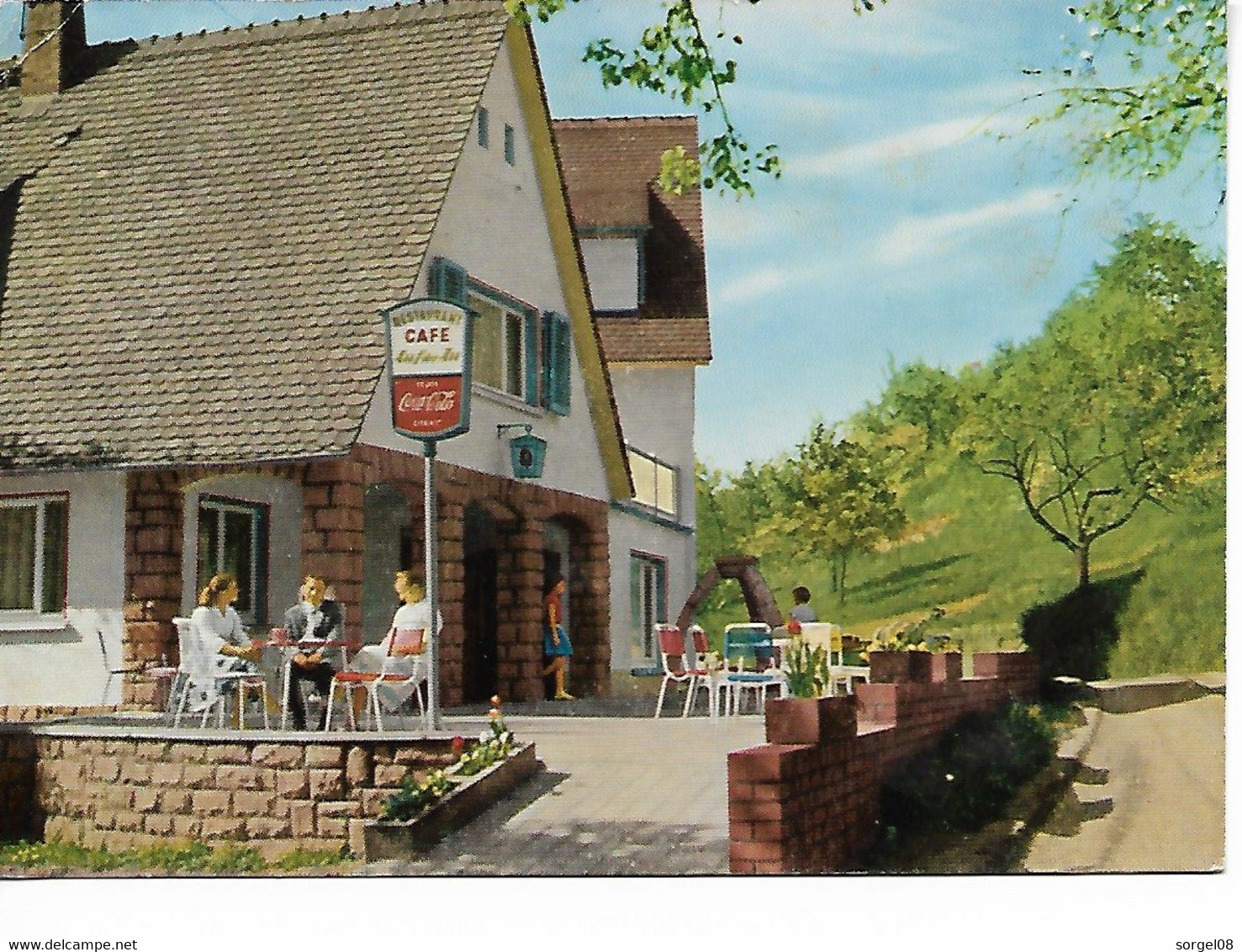 Allemagne Hesse GRONAU B. BENSHEIM Café Restaurant Und Pension AUF DER AU - Bensheim