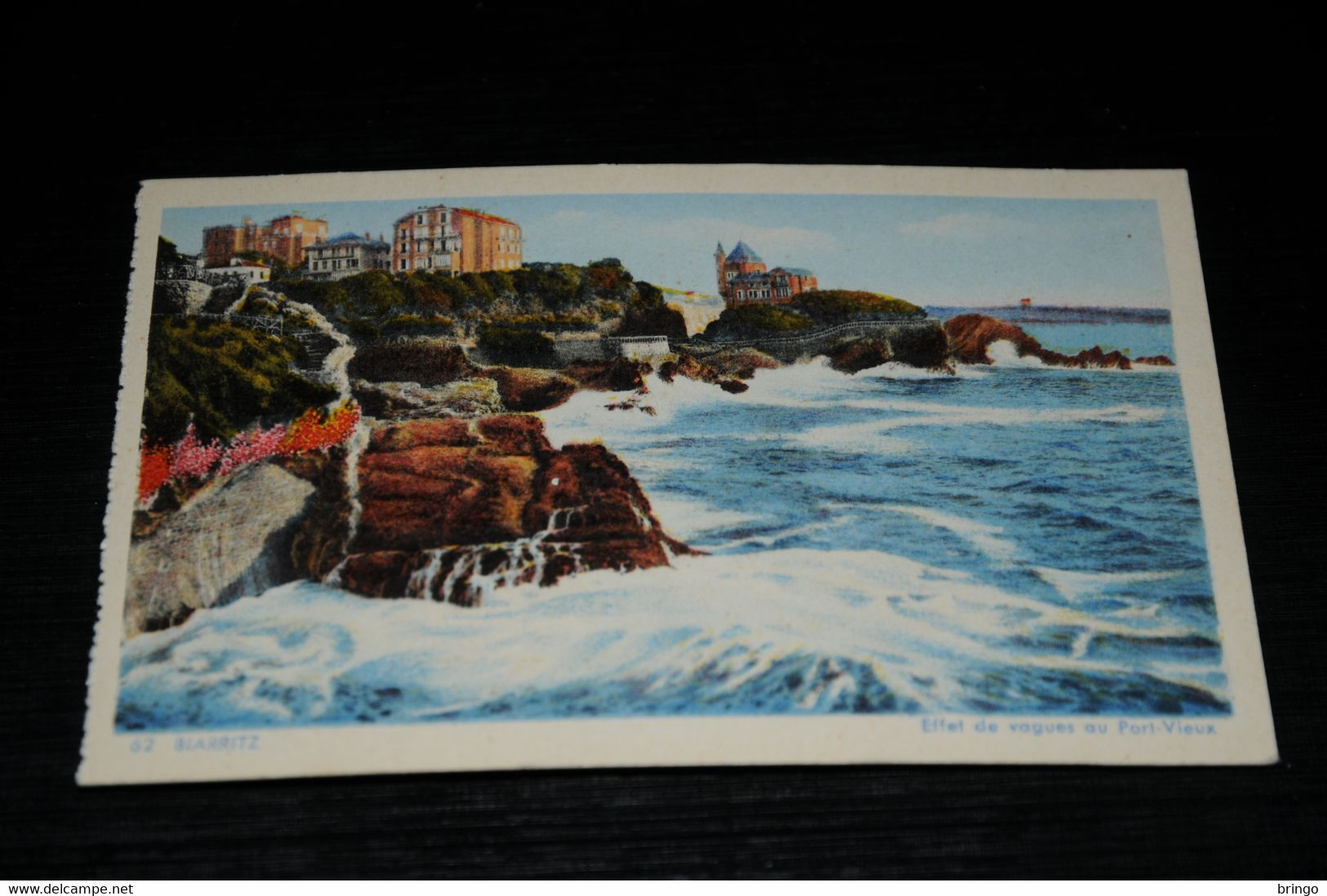 18023-       BIARRITZ, EFFET DE VAGUES AU PORT-VIEUX - Biarritz