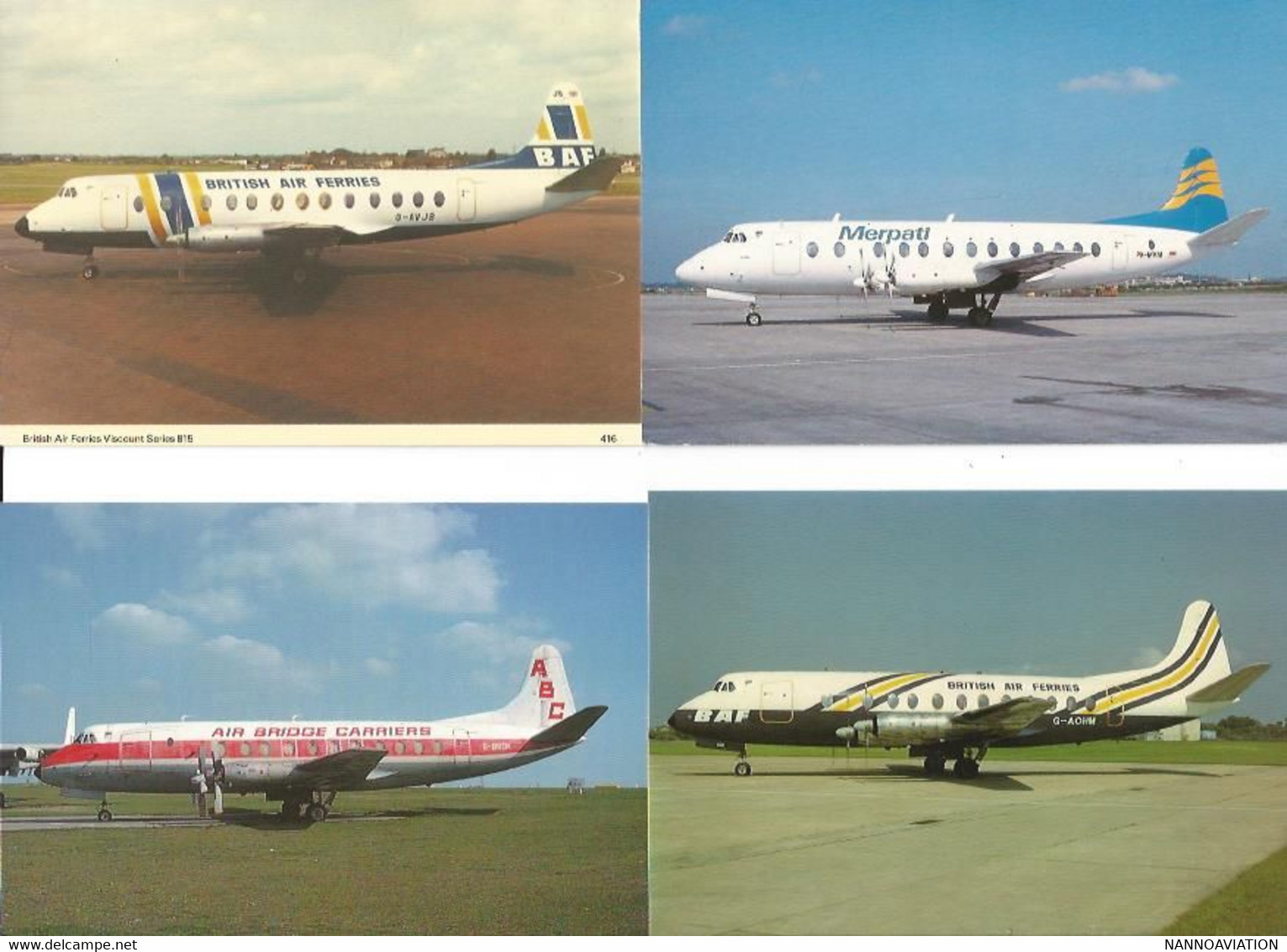 LOT DE 60 CP AVION VICKERS Viscount Vanguard Etc.. DIVERS EDITION DIVERS - 1946-....: Modern Era