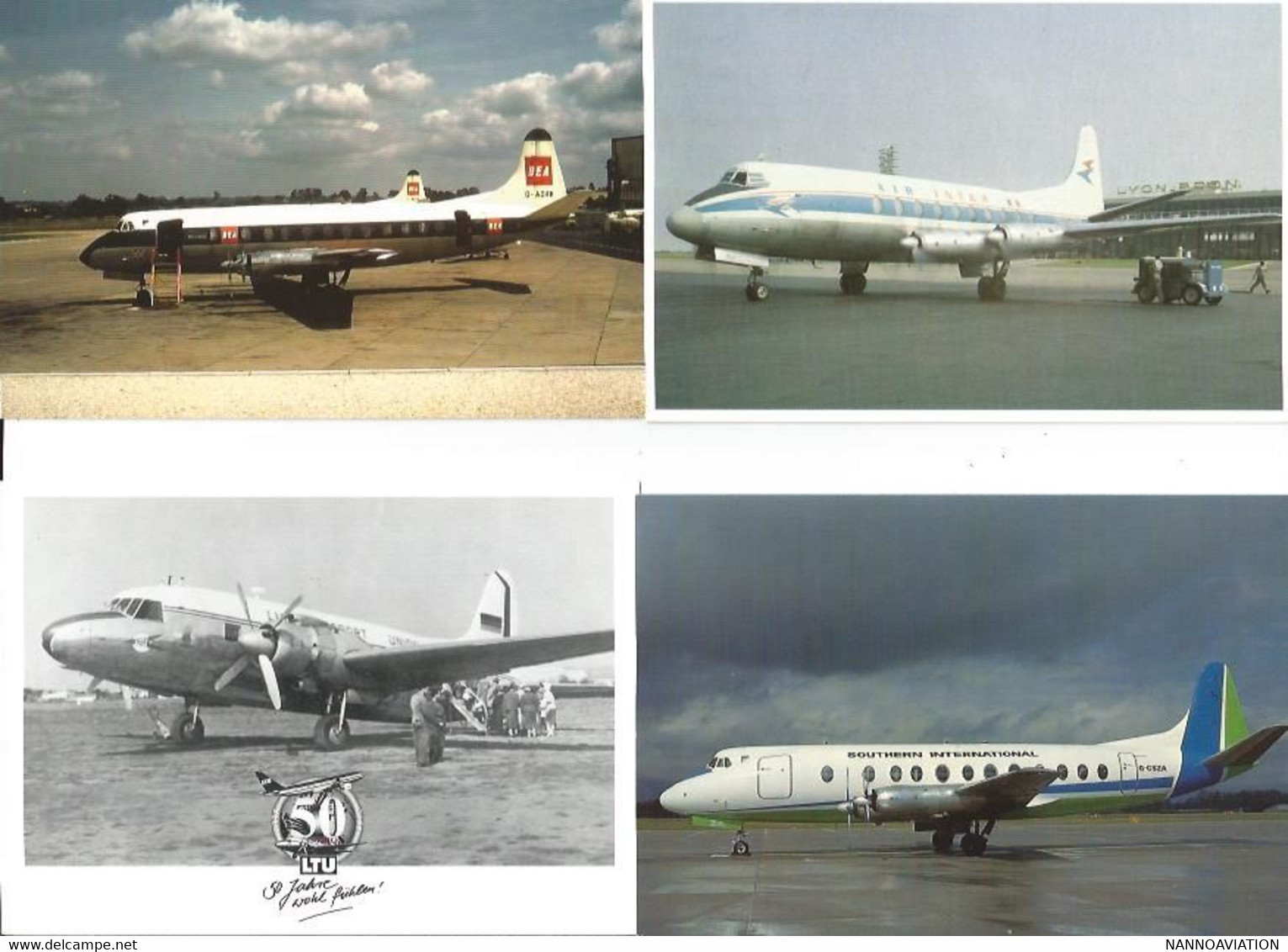 LOT DE 60 CP AVION VICKERS Viscount Vanguard Etc.. DIVERS EDITION DIVERS - 1946-....: Era Moderna