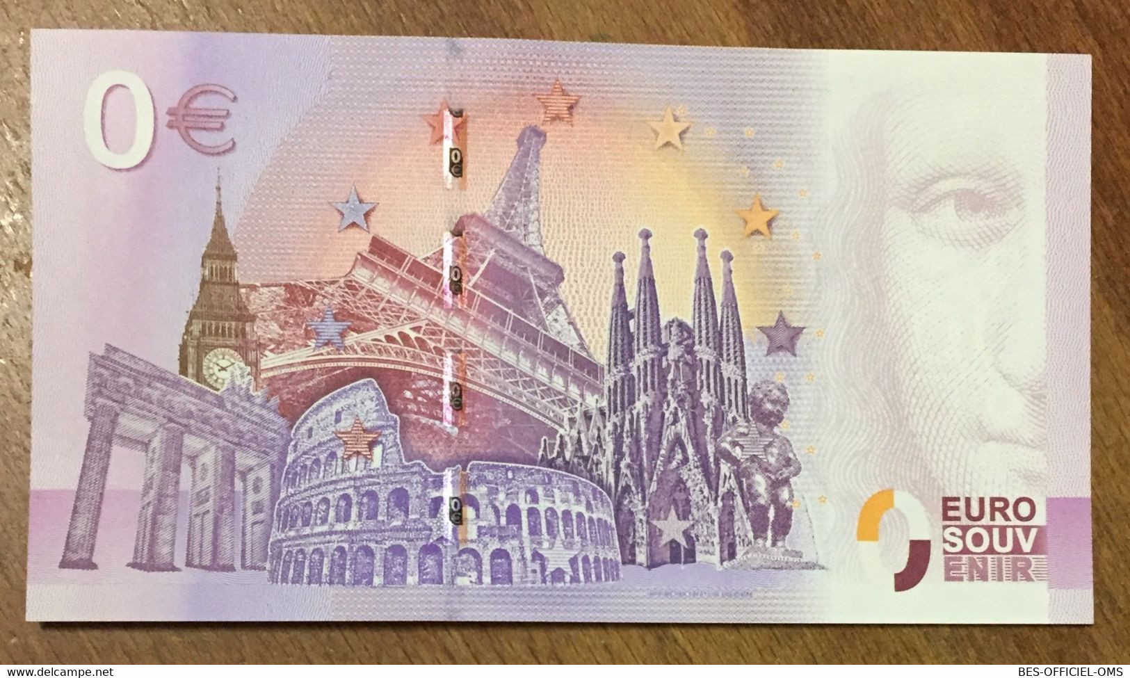 2016 BILLET 0 EURO SOUVENIR DPT 60 CHÂTEAU DE CHANTILLY ZERO 0 EURO SCHEIN BANKNOTE PAPER MONEY BANK PAPER MONEY - Essais Privés / Non-officiels