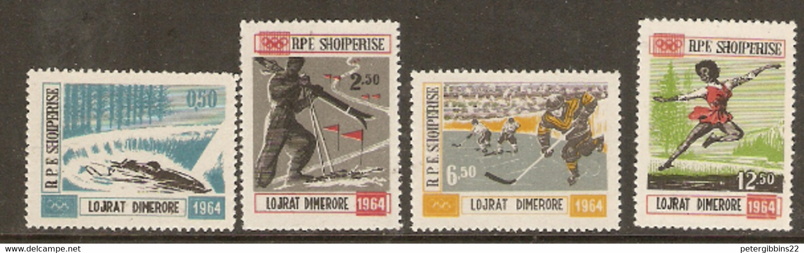 Albania  1963   SG 794-7  Squaw Valley Winter Olympics   Unmounted Mint - Hiver 1960: Squaw Valley