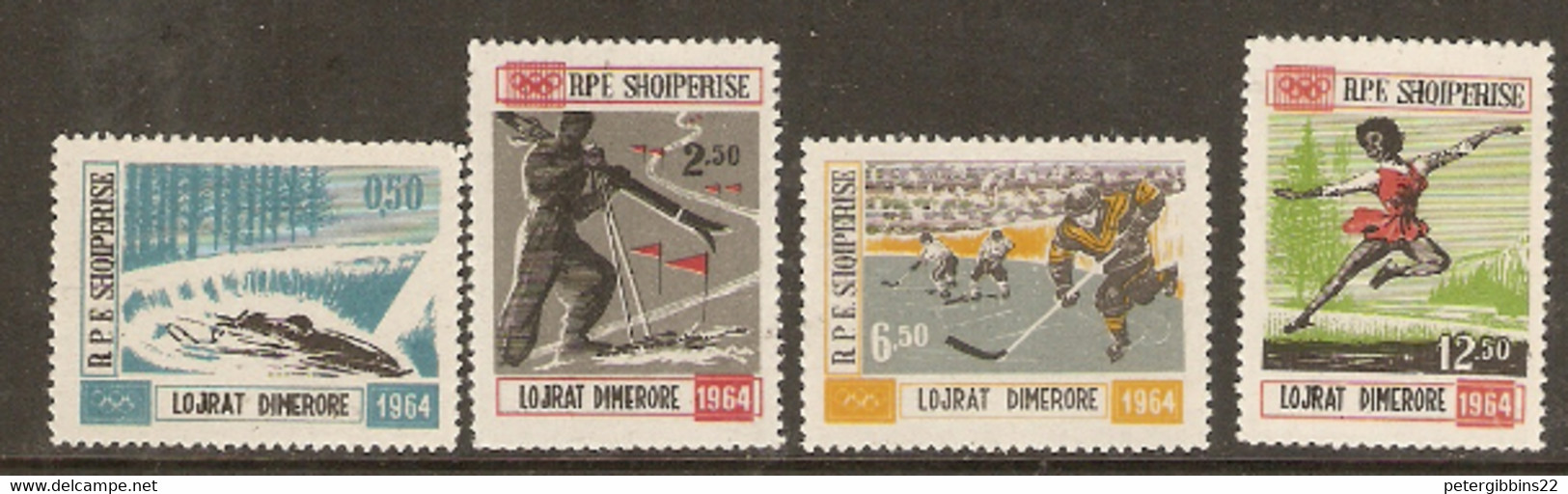 Albania  1963   SG 794-7  Squaw Valley Winter Olympics   Unmounted Mint - Invierno 1960: Squaw Valley