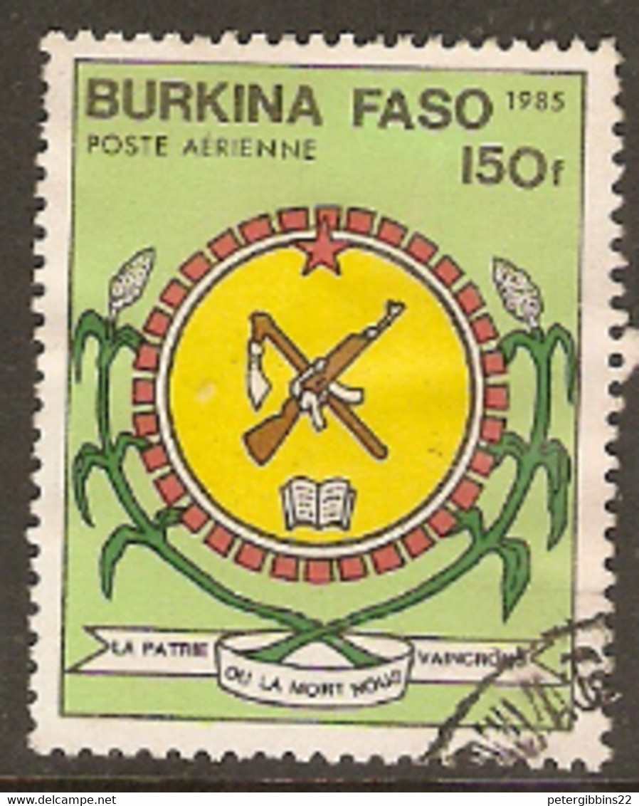 Burkin Faso 1985  SG 754 National Symbals  Fine Used - Burkina Faso (1984-...)