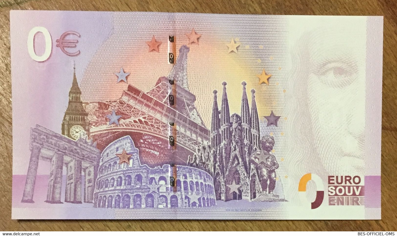 2016 BILLET 0 EURO SOUVENIR DPT 55 LA BATAILLE DE VERDUN ZERO 0 EURO SCHEIN BANKNOTE PAPER MONEY BANK PAPER MONEY - Privatentwürfe