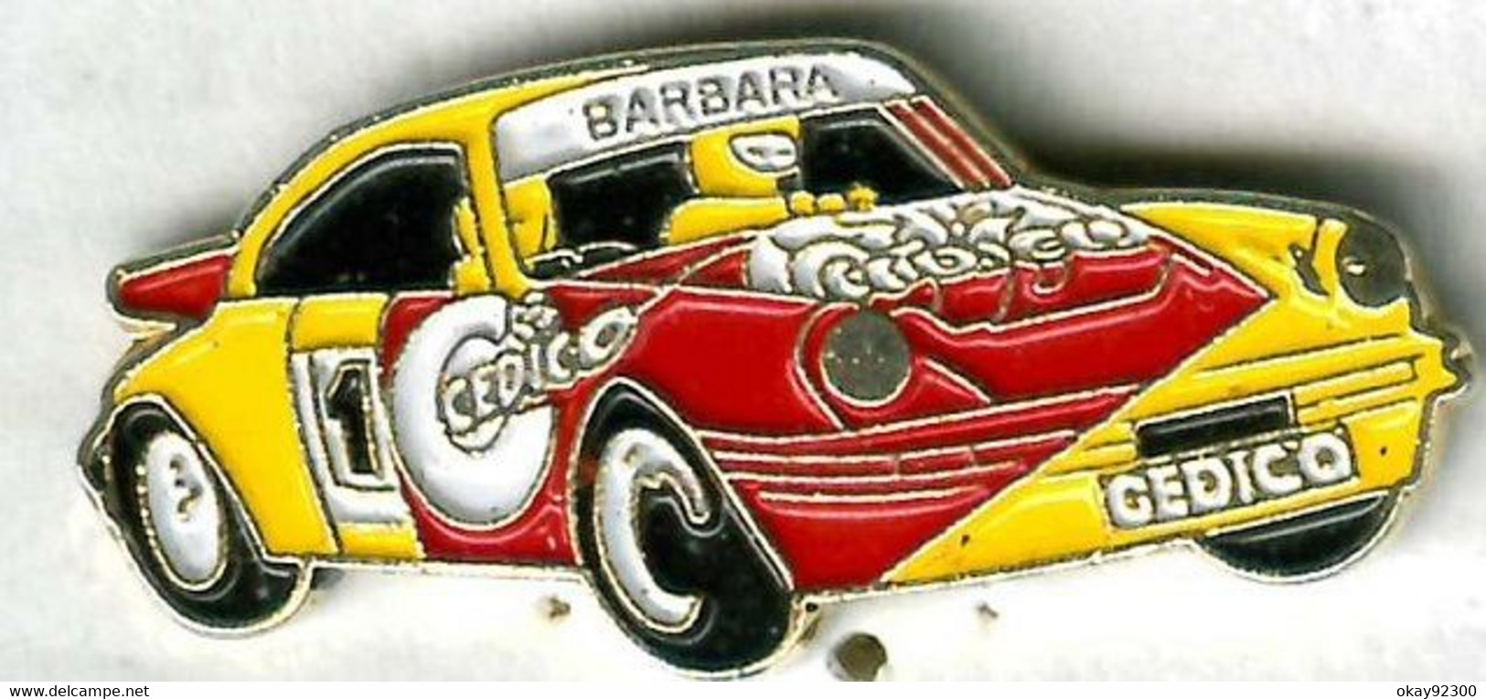 Pin's Voiture Automobile Rallye Porsche Barbara Cédico Magasin - Porsche