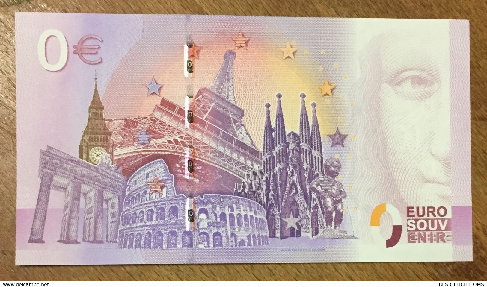 2016 BILLET 0 EURO SOUVENIR DPT 46 LA FORÊT DES SINGES ROCAMADOUR ZERO 0 EURO SCHEIN BANKNOTE PAPER MONEY BANK - Privéproeven