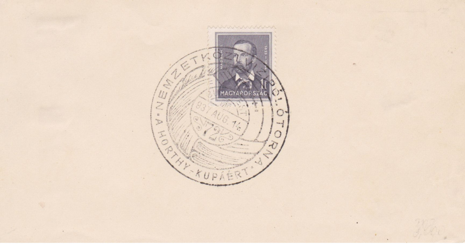 1935 UNGHERIA Torneo Int. Pallanuoto/Budapest Annullo Speciale (14.8) Su Frammento - Briefe U. Dokumente