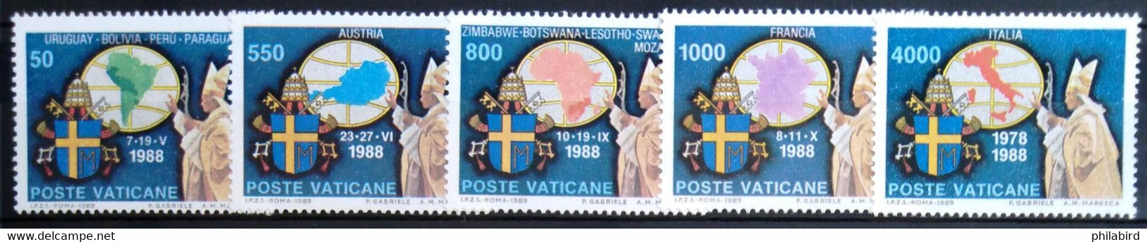 VATICAN                 N° 867/871                 NEUF** - Unused Stamps