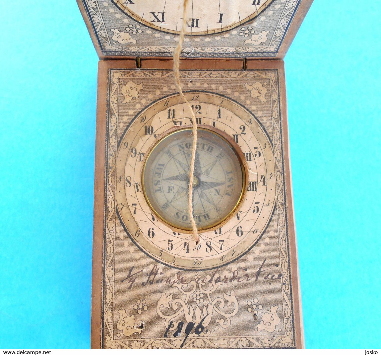 BRITISH SUNDIAL From The 19th Century * Compass Cadran Solaire Boussole Sonnenuhr Kompass Meridiana Bussola - Tecnica & Strumenti Nautici