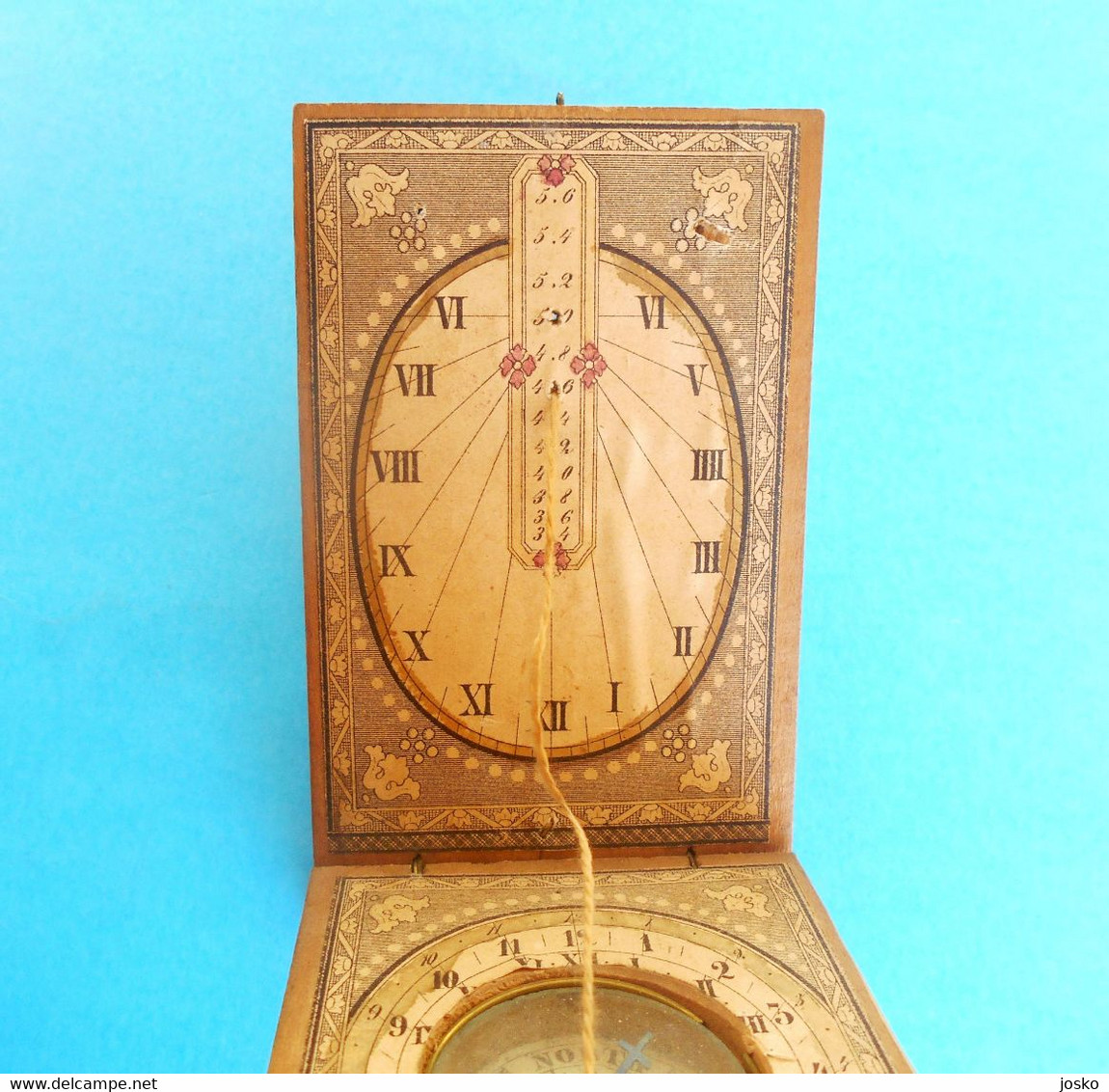 BRITISH SUNDIAL From The 19th Century * Compass Cadran Solaire Boussole Sonnenuhr Kompass Meridiana Bussola - Techniek & Instrumenten