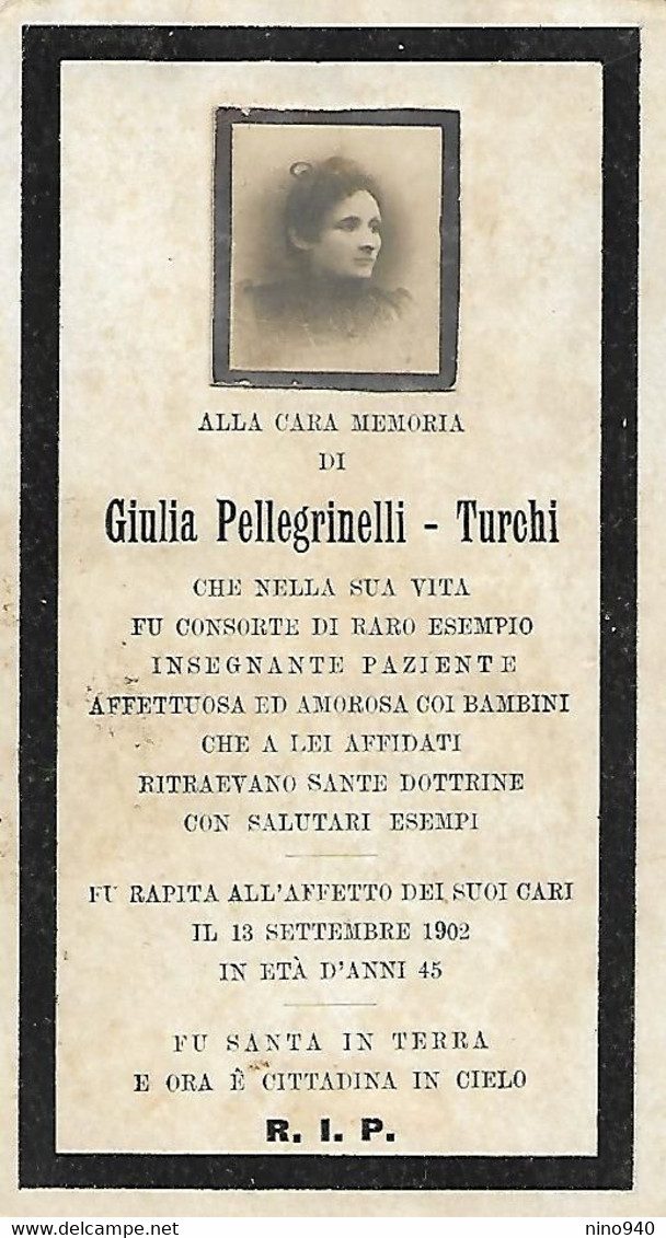 LUTTINO - ITALIA -  - GIULIA PELLEGRINELLI - TURCHI - M.: 1902 - ED. S.L.E. - NR. 523 - Foto Applicata - Religion &  Esoterik