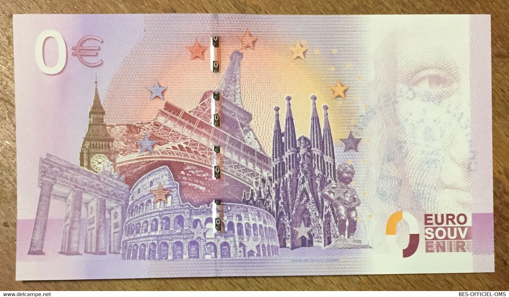 2016 BILLET 0 EURO SOUVENIR DPT 41 CHÂTEAU DE CHEVERNY + TAMPON ZERO 0 EURO SCHEIN BANKNOTE PAPER MONEY BANK - Essais Privés / Non-officiels