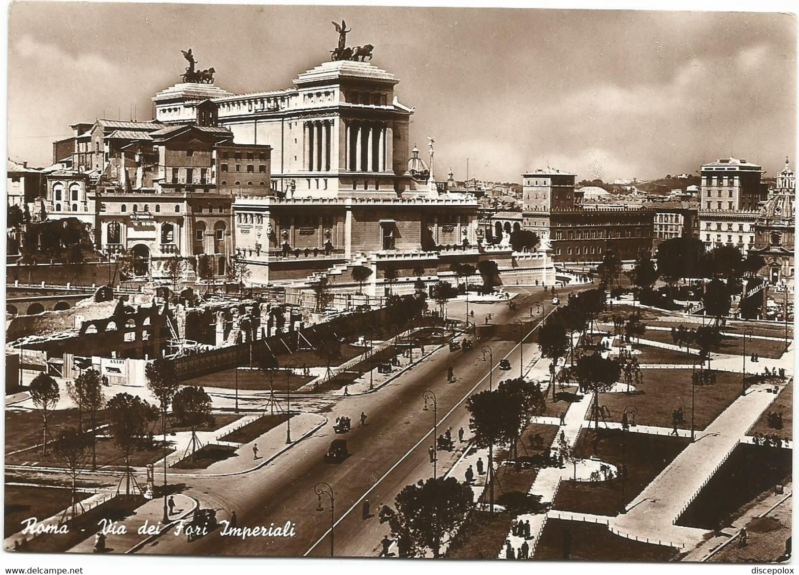 O3651 Roma - Via Dei Fori Imperiali - Panorama / Viaggiata 1949 - Panoramic Views