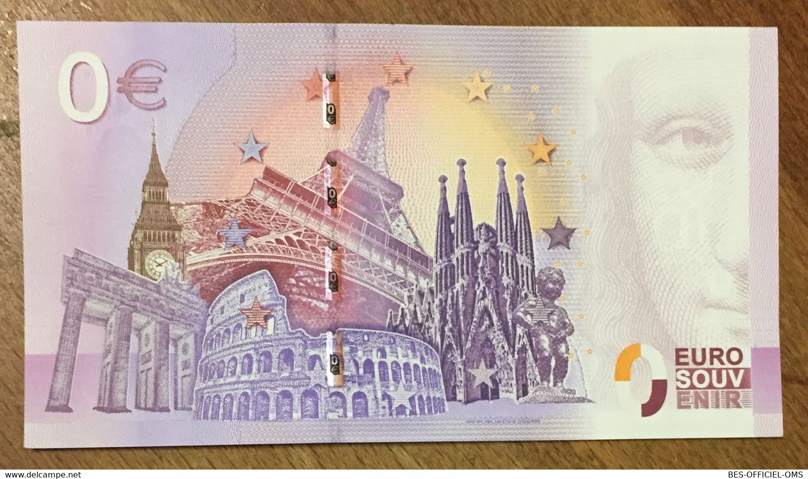 2016 BILLET 0 EURO SOUVENIR DPT 34 BÉZIERS ZERO 0 EURO SCHEIN BANKNOTE PAPER MONEY BANK - Essais Privés / Non-officiels