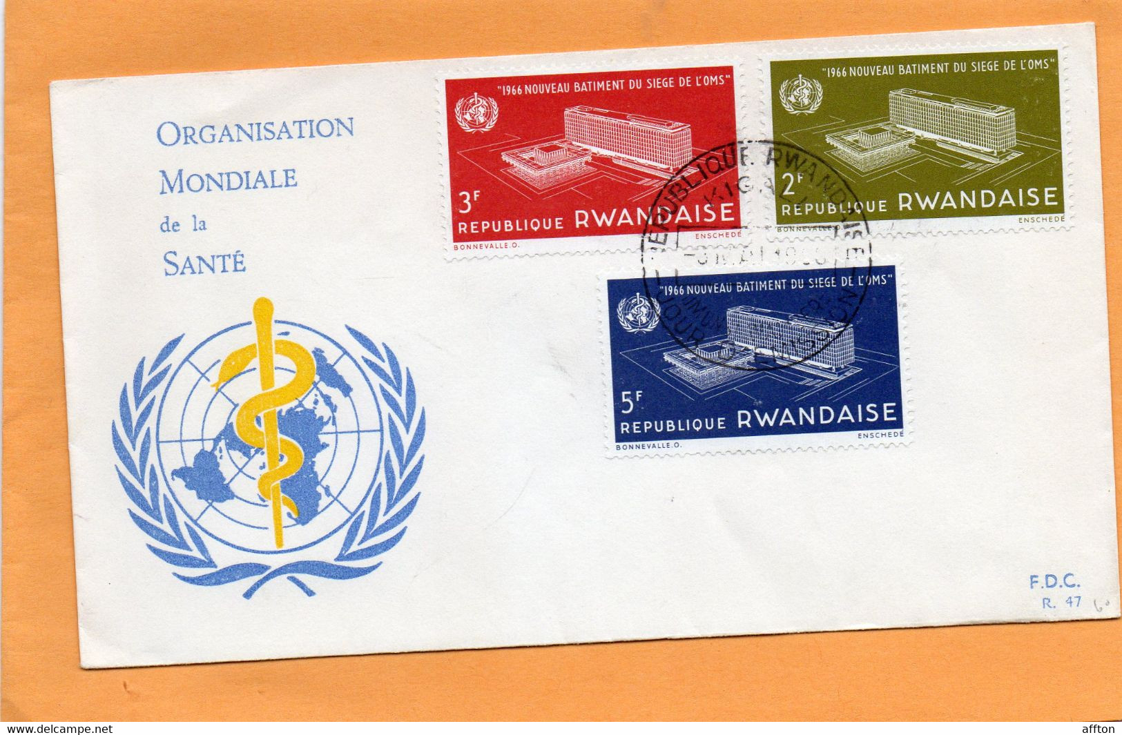 Rwanda UN 1966 FDC - 1962-1969