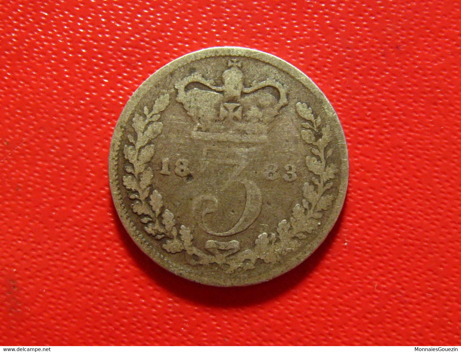 Grande-Bretagne - 3 Pence 1883 Victoria 7904 - F. 3 Pence