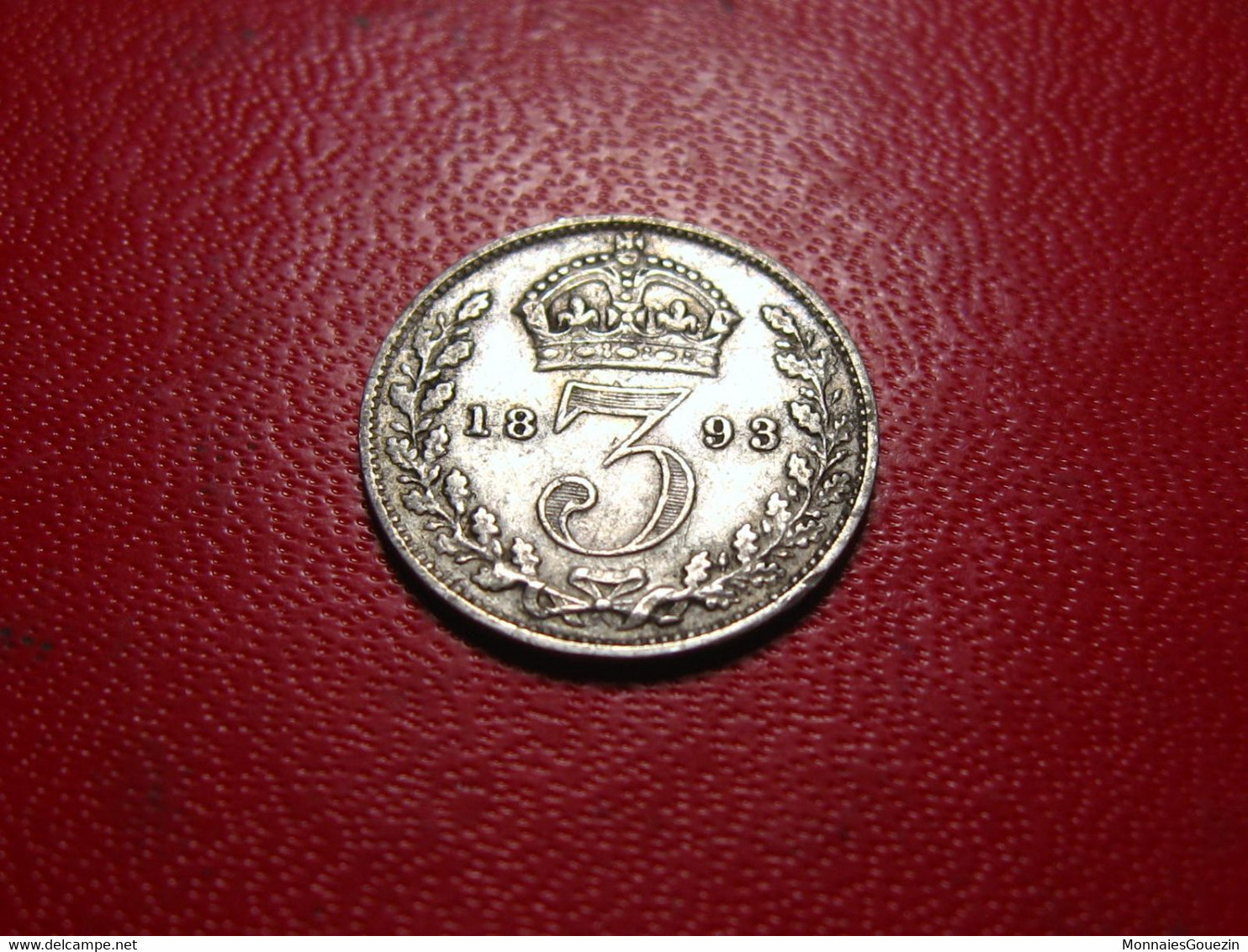 Grande-Bretagne - 3 Pence 1893 Victoria - Rare Avec Avers Du Jubilee - Open 3 7920 - F. 3 Pence