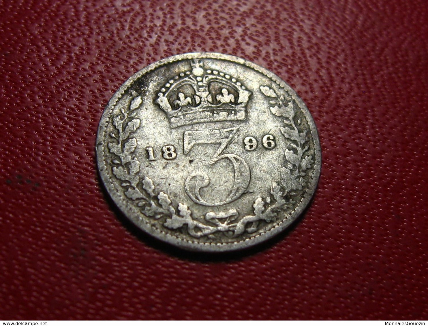 Grande-Bretagne - 3 Pence 1896 Victoria 7912 - F. 3 Pence
