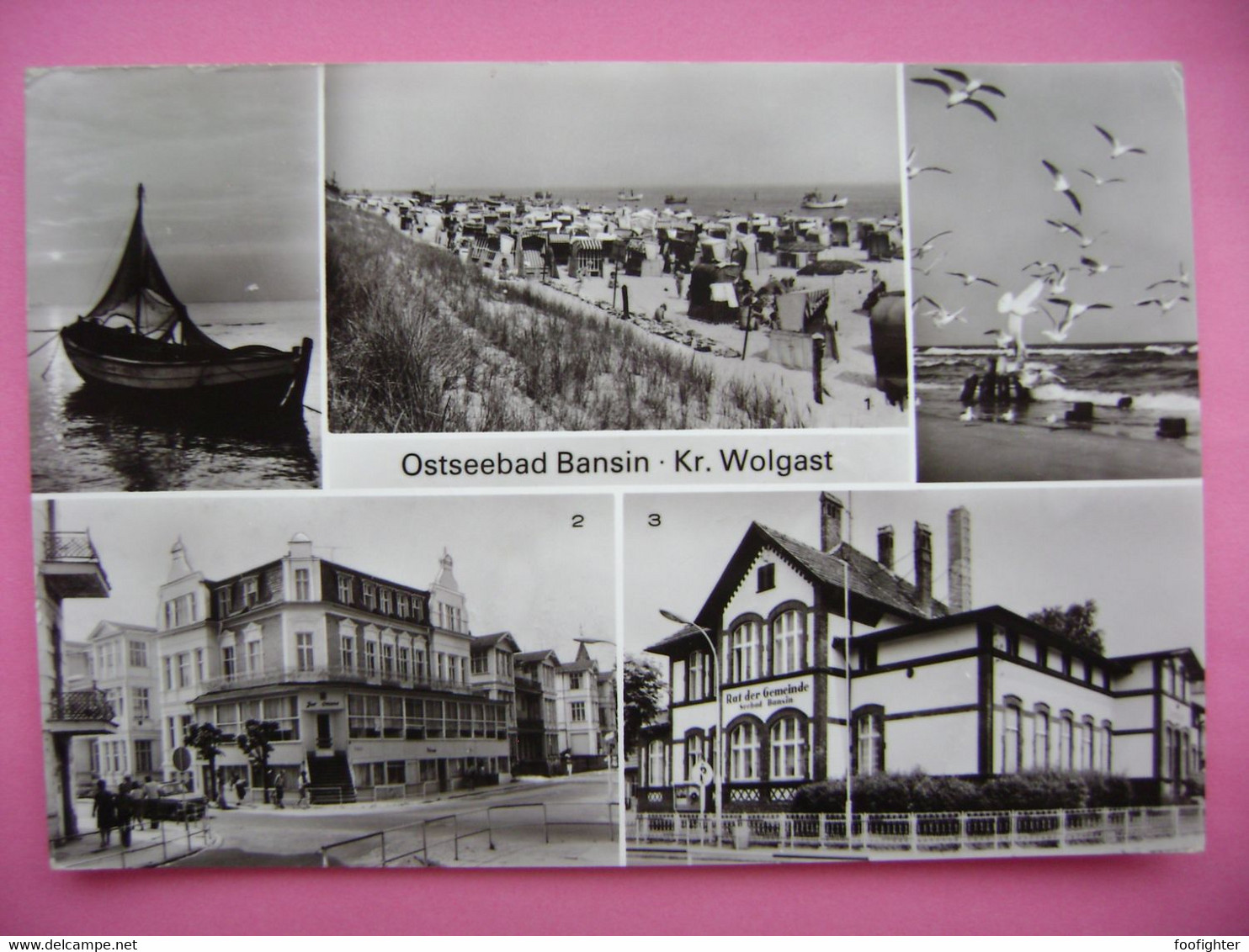 Ostseebad BANSIN Kr. Wolgast - Am Fischerstrand, FDGB-Erholungsheim "Zur Ostsee", Rat Der Gemeinde - Posted 1986 - Wolgast