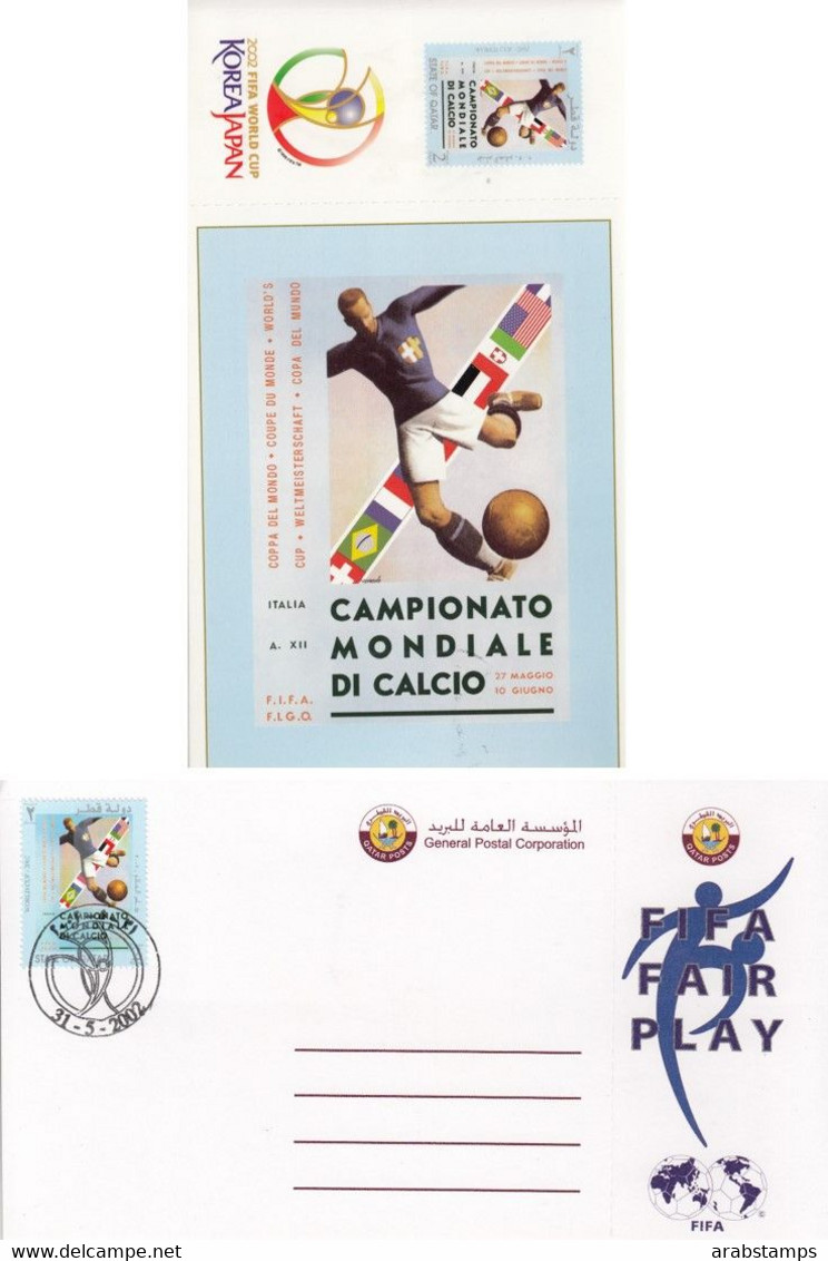 2002 QATAR FIFA WORLD CUP Post Card Unused - Qatar